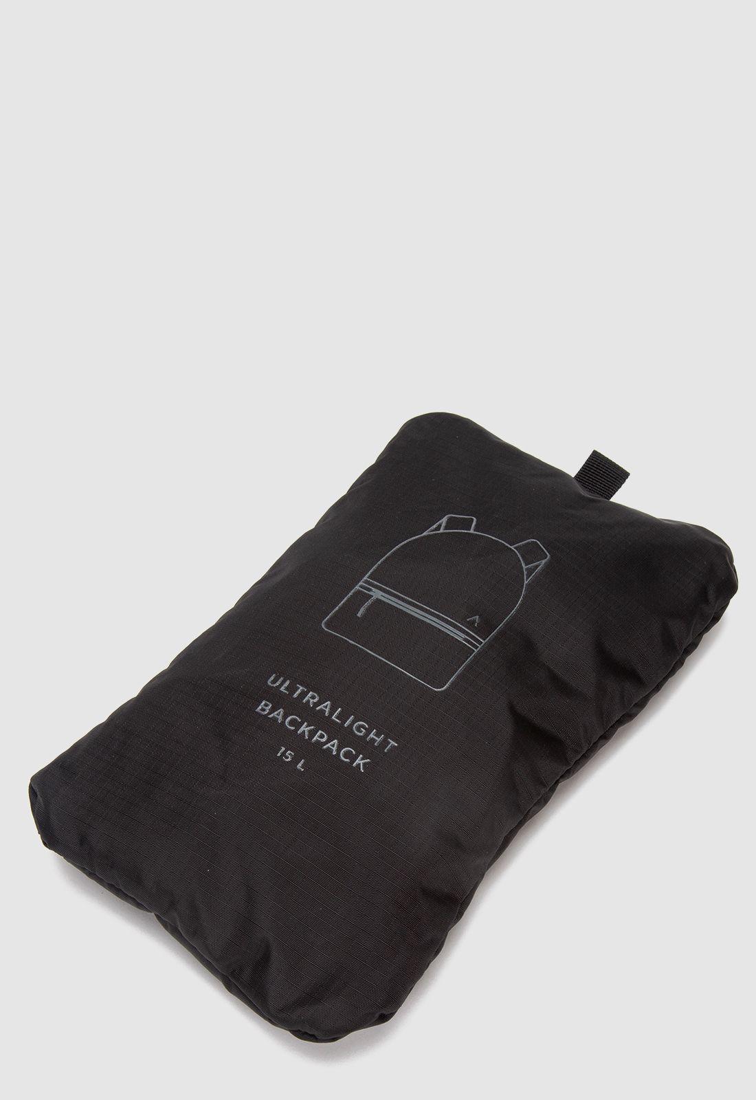 Mochila Plegable Ripstop Black Black Bubba-6