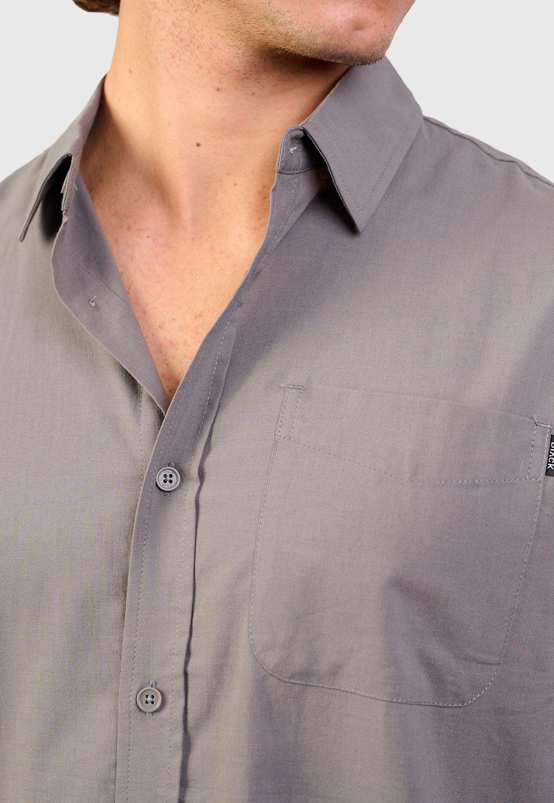 Cotton Shirt Dust Smoke Black Bubba-2