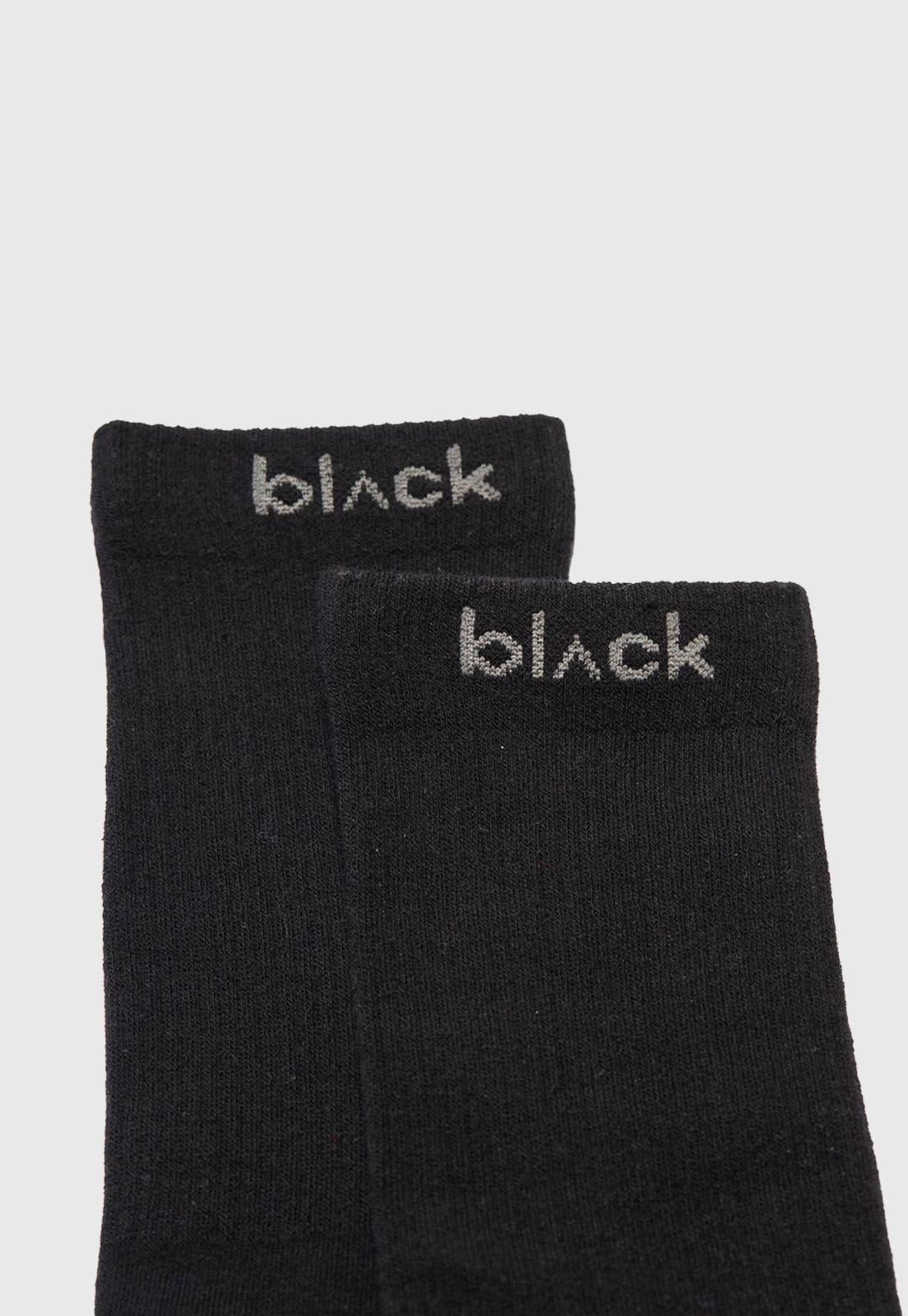 Long Socks Line Stretch Black Black Bubba-2