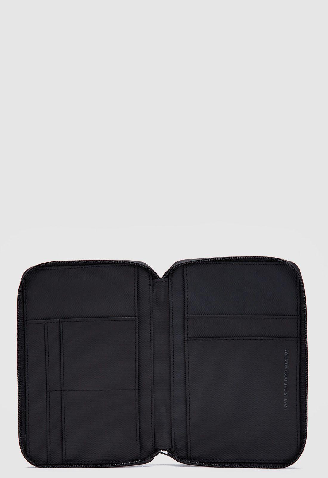 Passport Holder Wolf Black Black Bubba-6