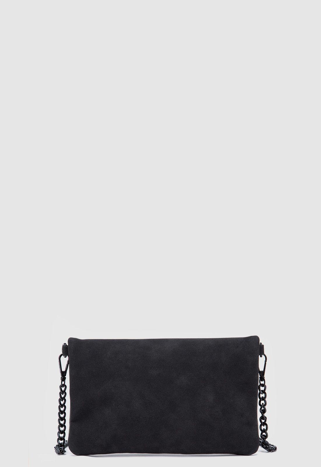 Flat Purse Duo Suede Onyx Bubba Essentials-2