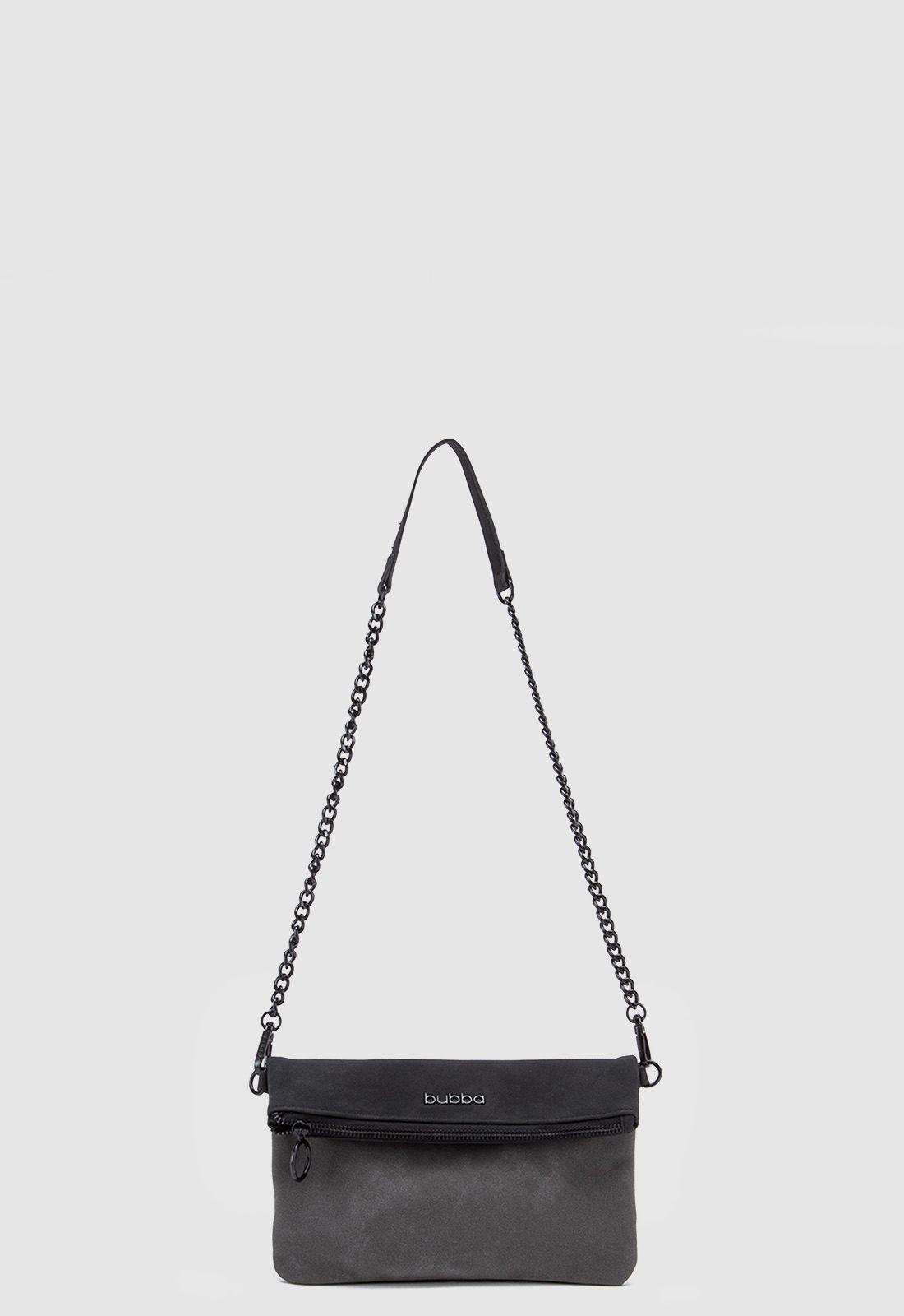 Flat Purse Duo Suede Onyx Bubba Essentials-6