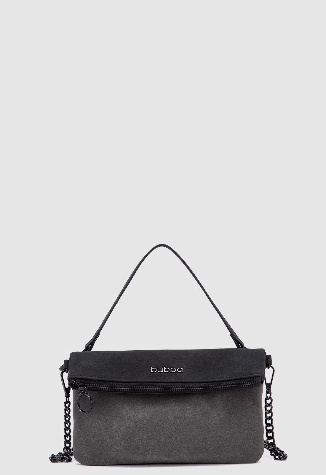 Flat Purse Duo Suede Onyx Bubba Essentials-7