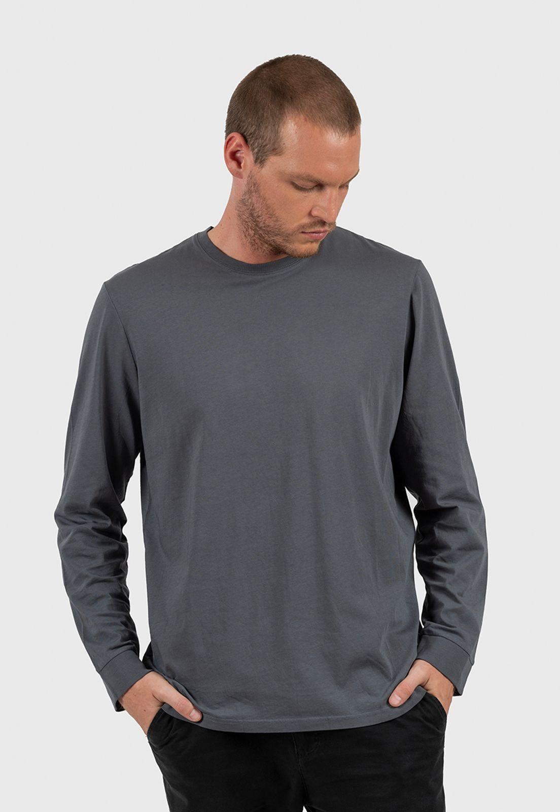 Long Sleeve Tee Steel Blue Black Bubba-0
