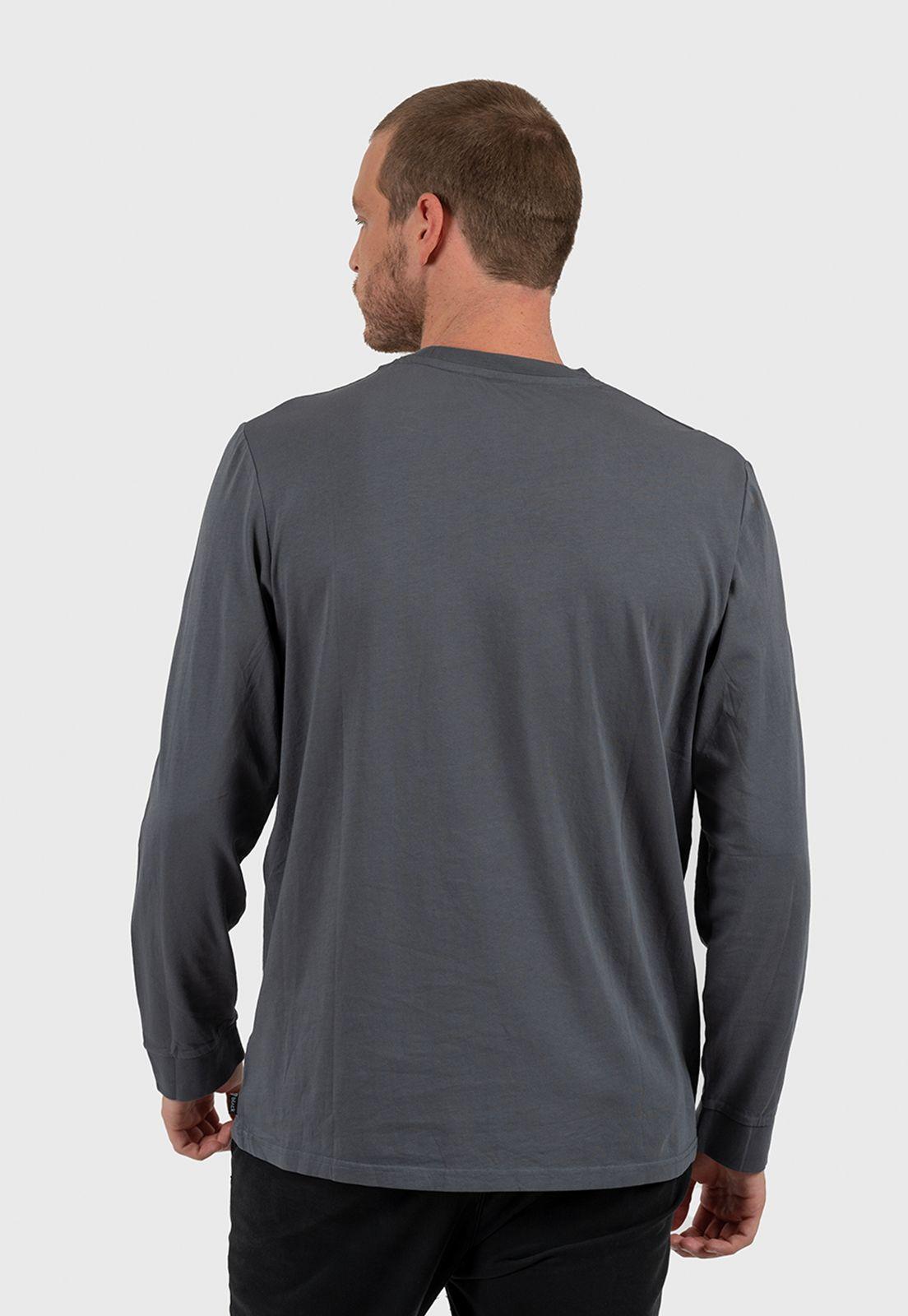 Long Sleeve Tee Steel Blue Black Bubba-1