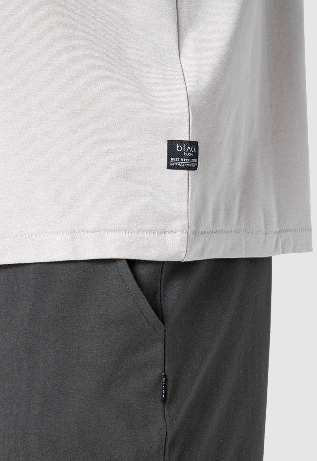 Pijama Light Grey Black Bubba-3