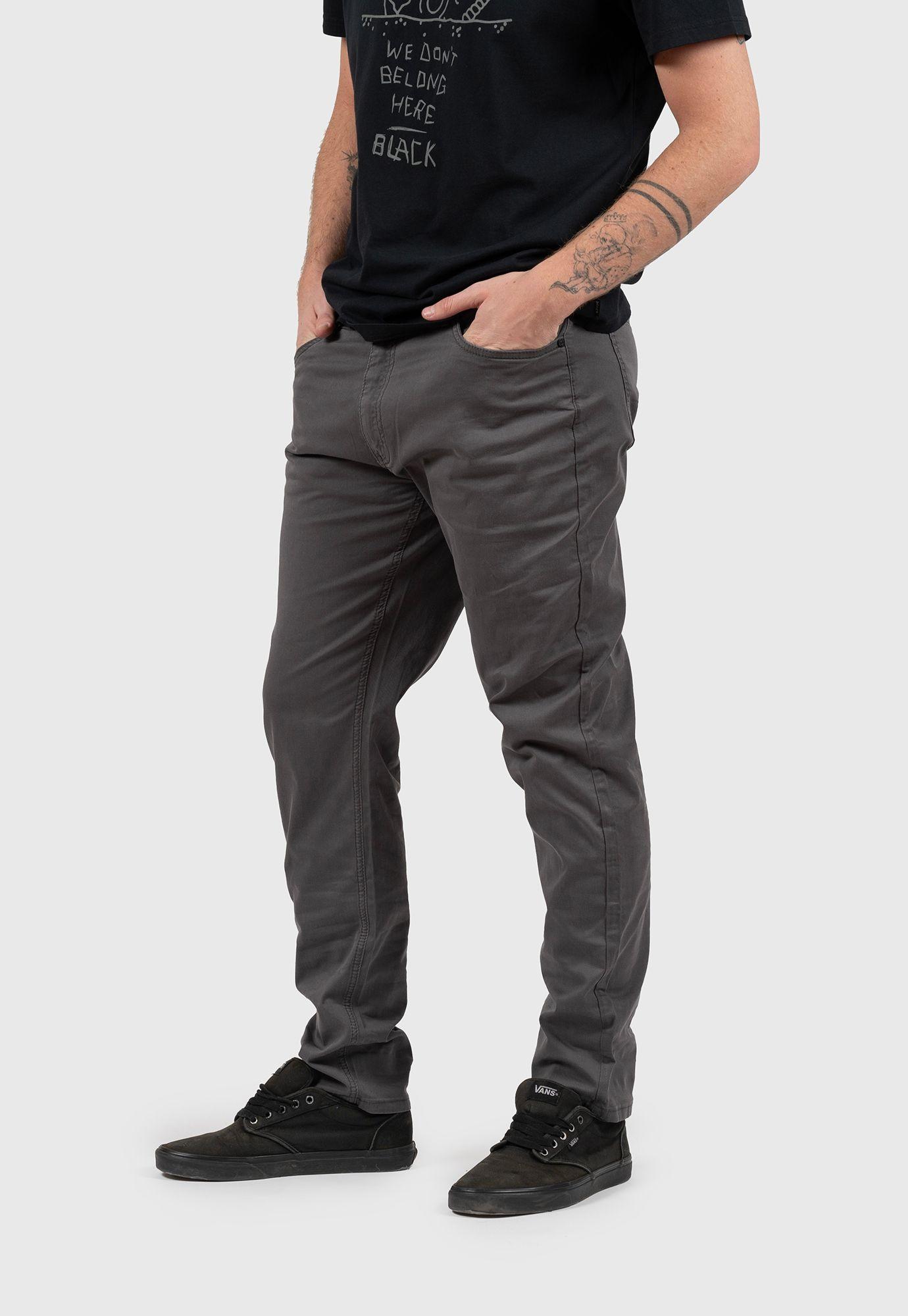 Cotton Pant Dark Grey Black Bubba-0