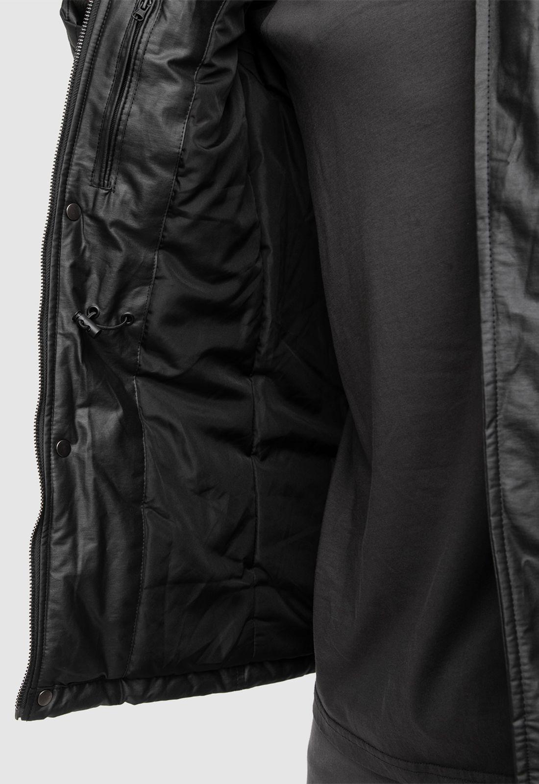 Mens Ultra Waxed Jacket Black  Black Bubba-5