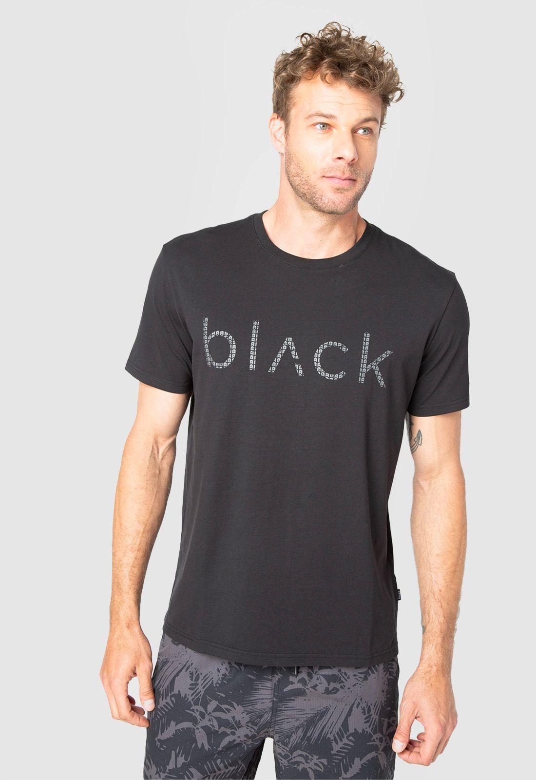 Polera Active Logo Black Black Bubba-0