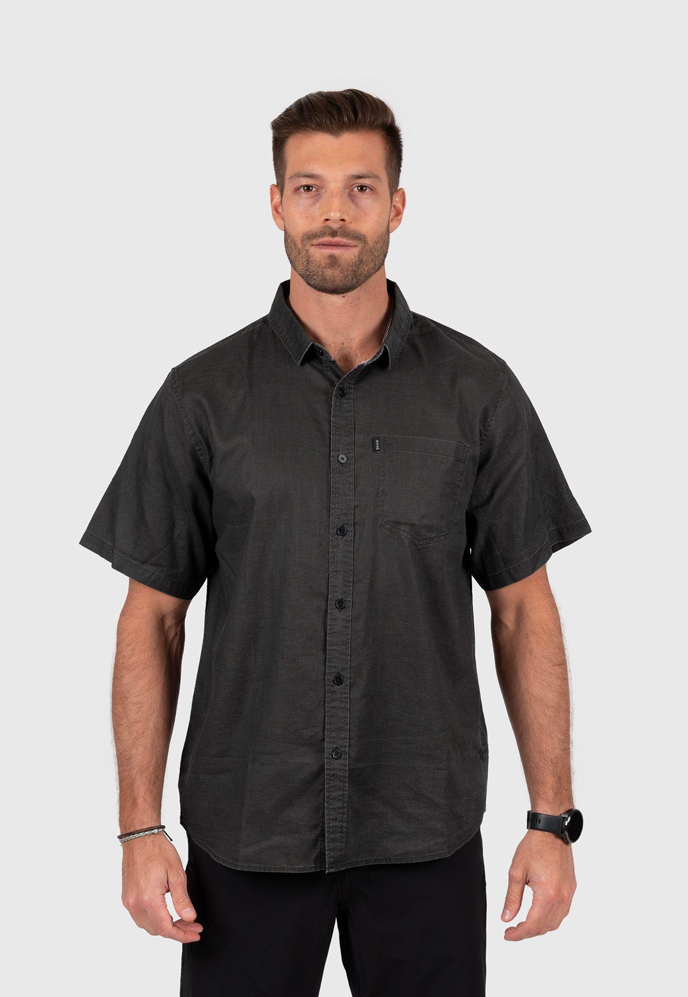 Cotton Shirt Black  Black Bubba-0