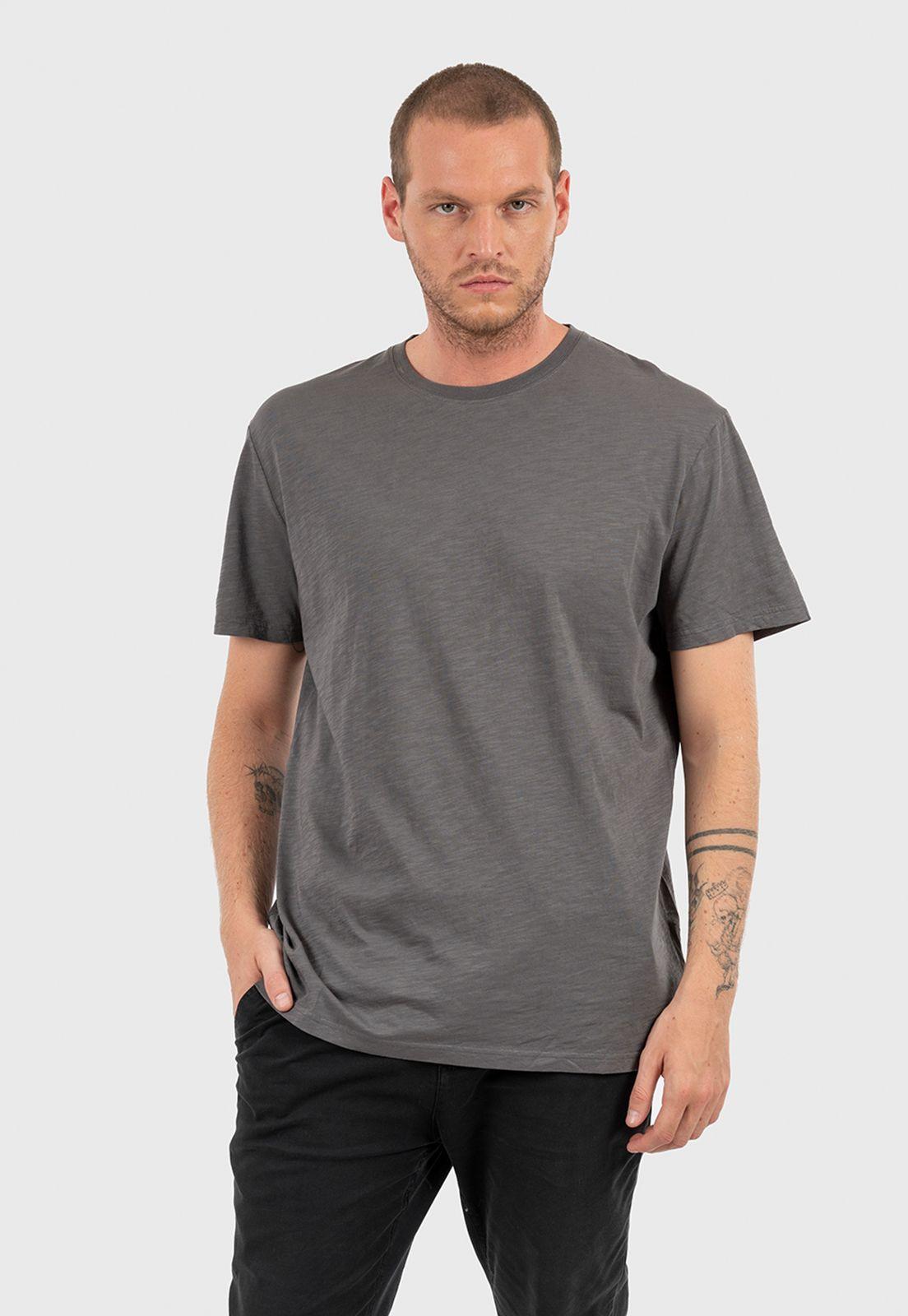 Essential Slub Tee Dust Smoke Black Bubba-0