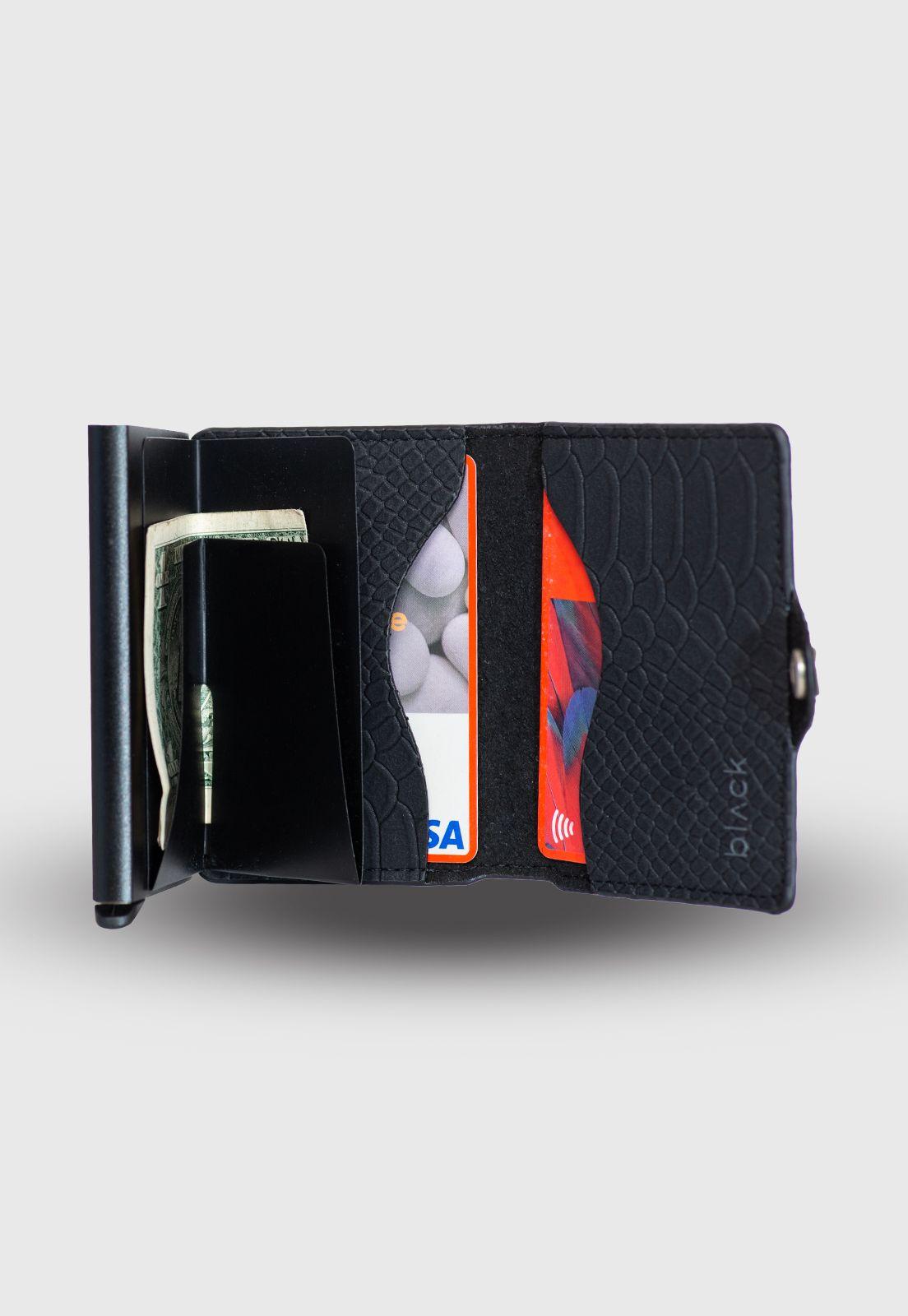 Billetera Smart Snake Black Black Bubba-3
