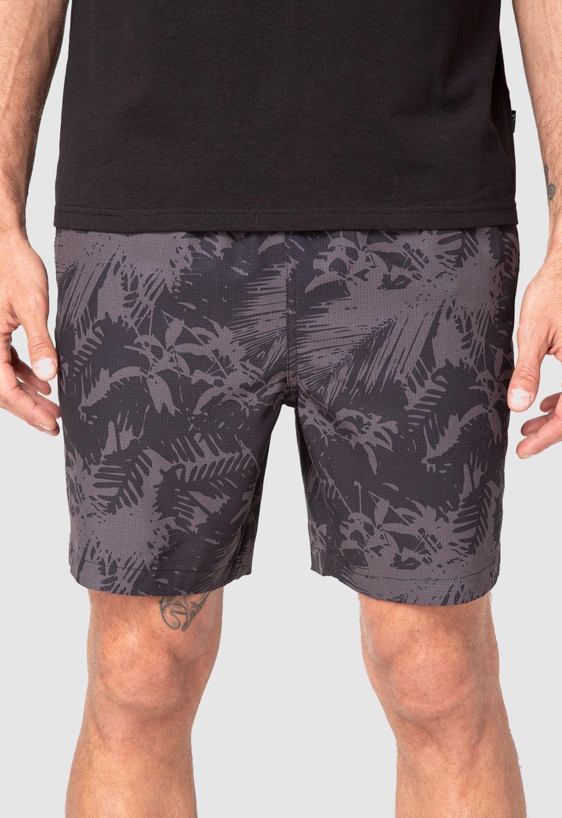 Short Active Duo Palms Black Bubba-0