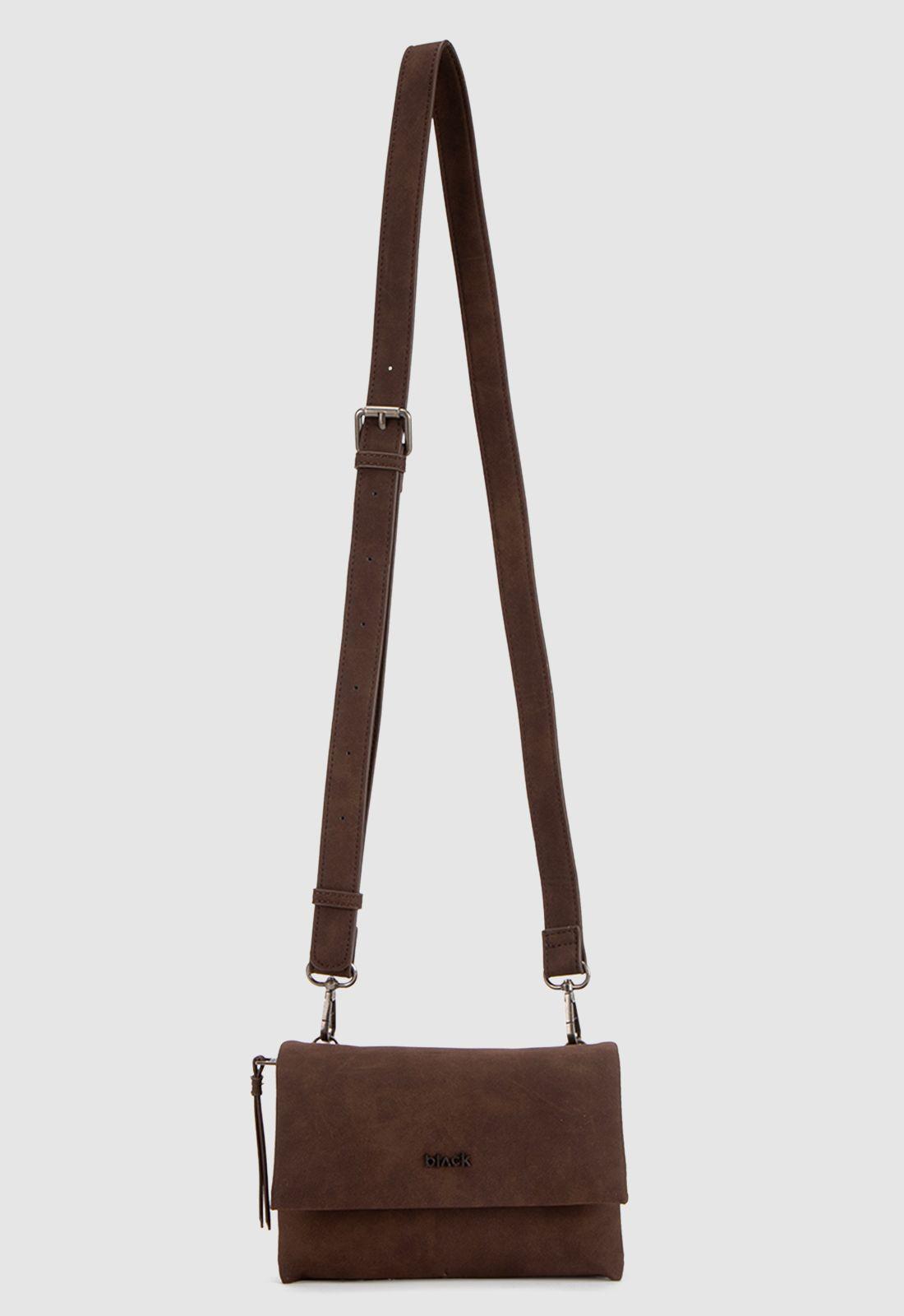 Cartera Suede Moka Mini Black Bubba-0