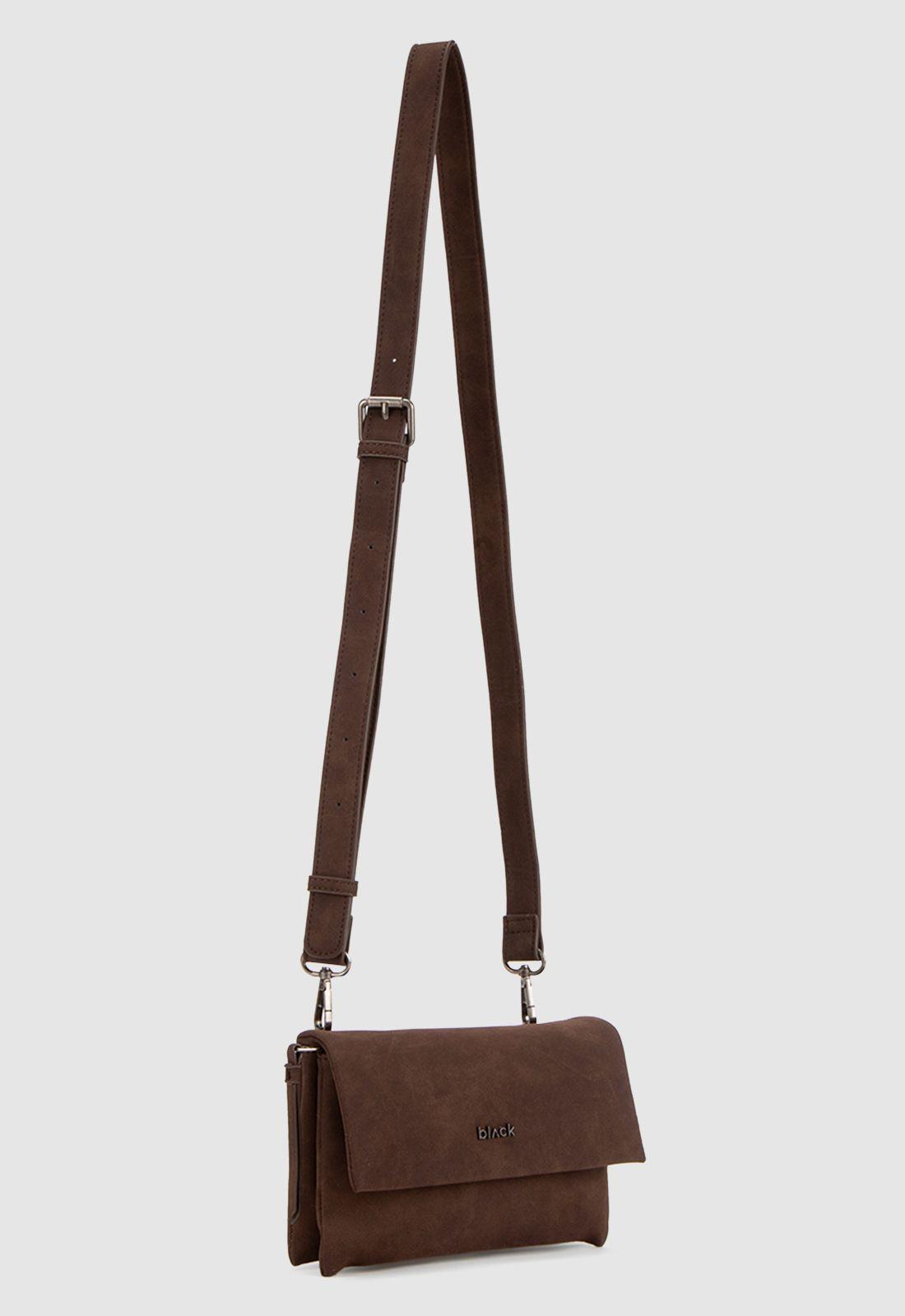 Cartera Suede Moka Mini Black Bubba-1