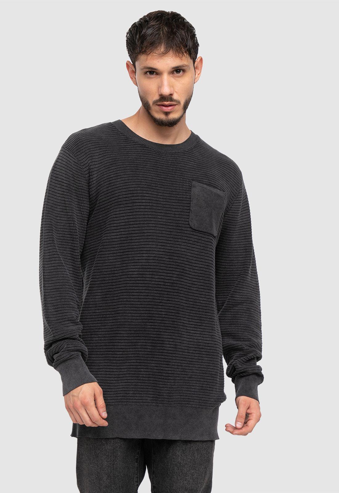 Sweater Cotton Iron Gate Black Bubba-0