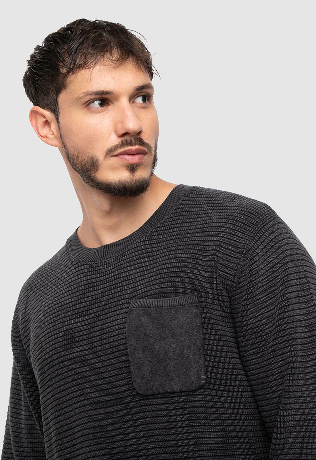 Sweater Cotton Iron Gate Black Bubba-2