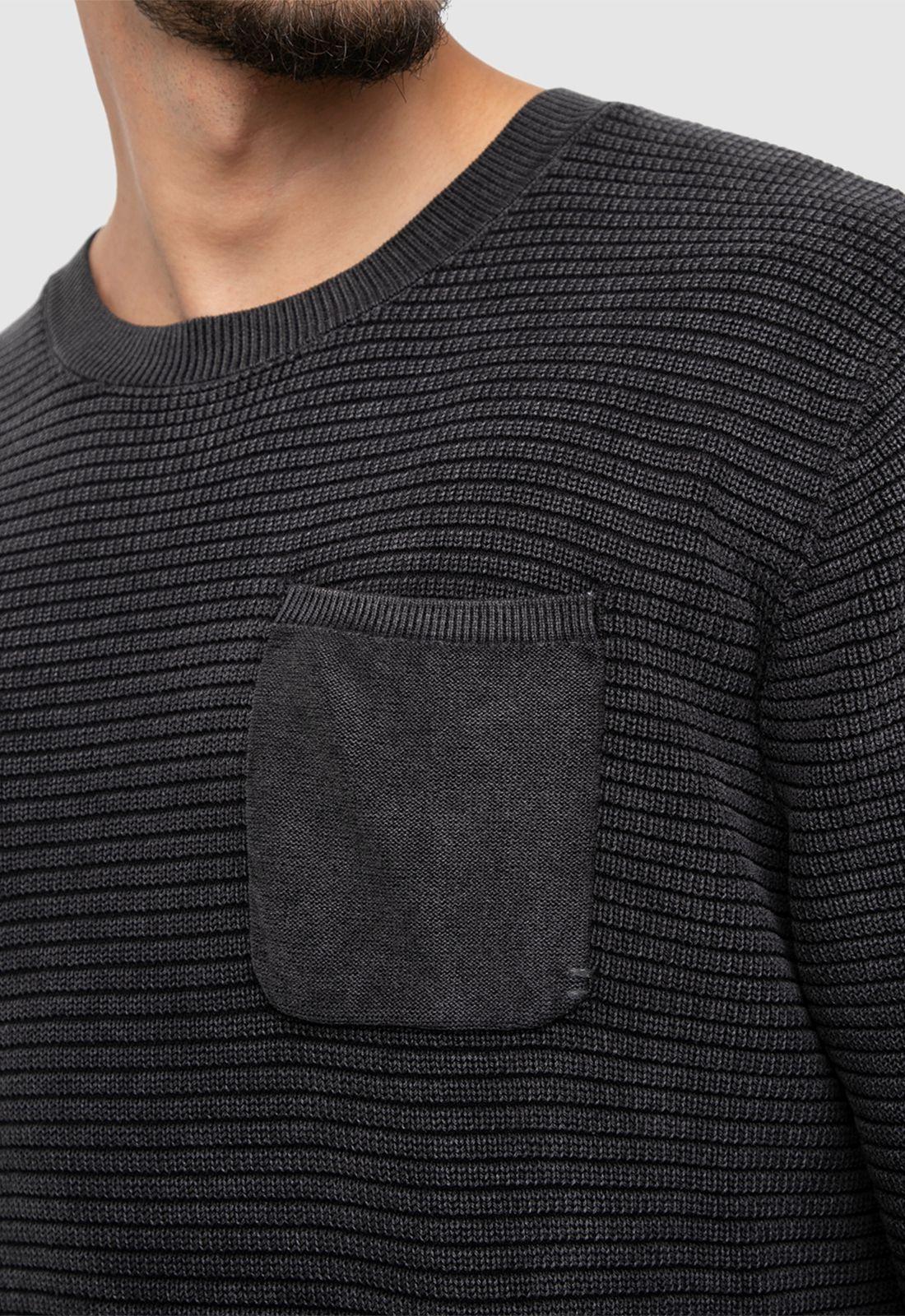 Sweater Cotton Iron Gate Black Bubba-3