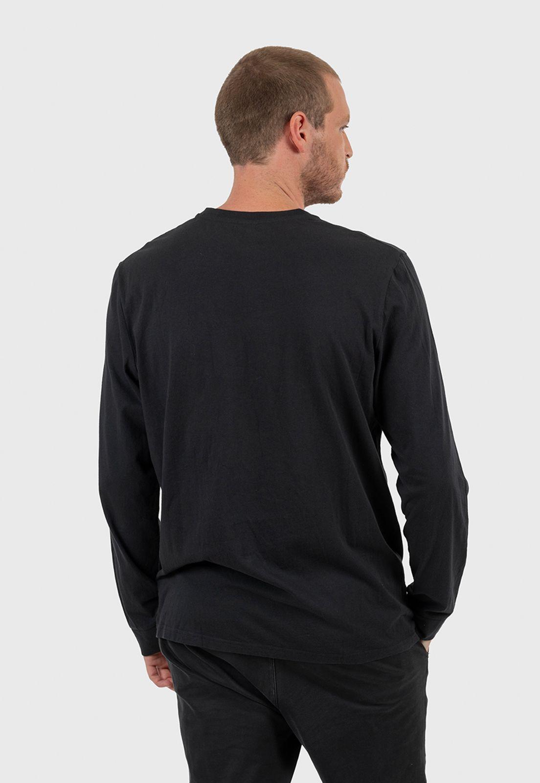 Long Sleeve Tee Black Black Bubba-1