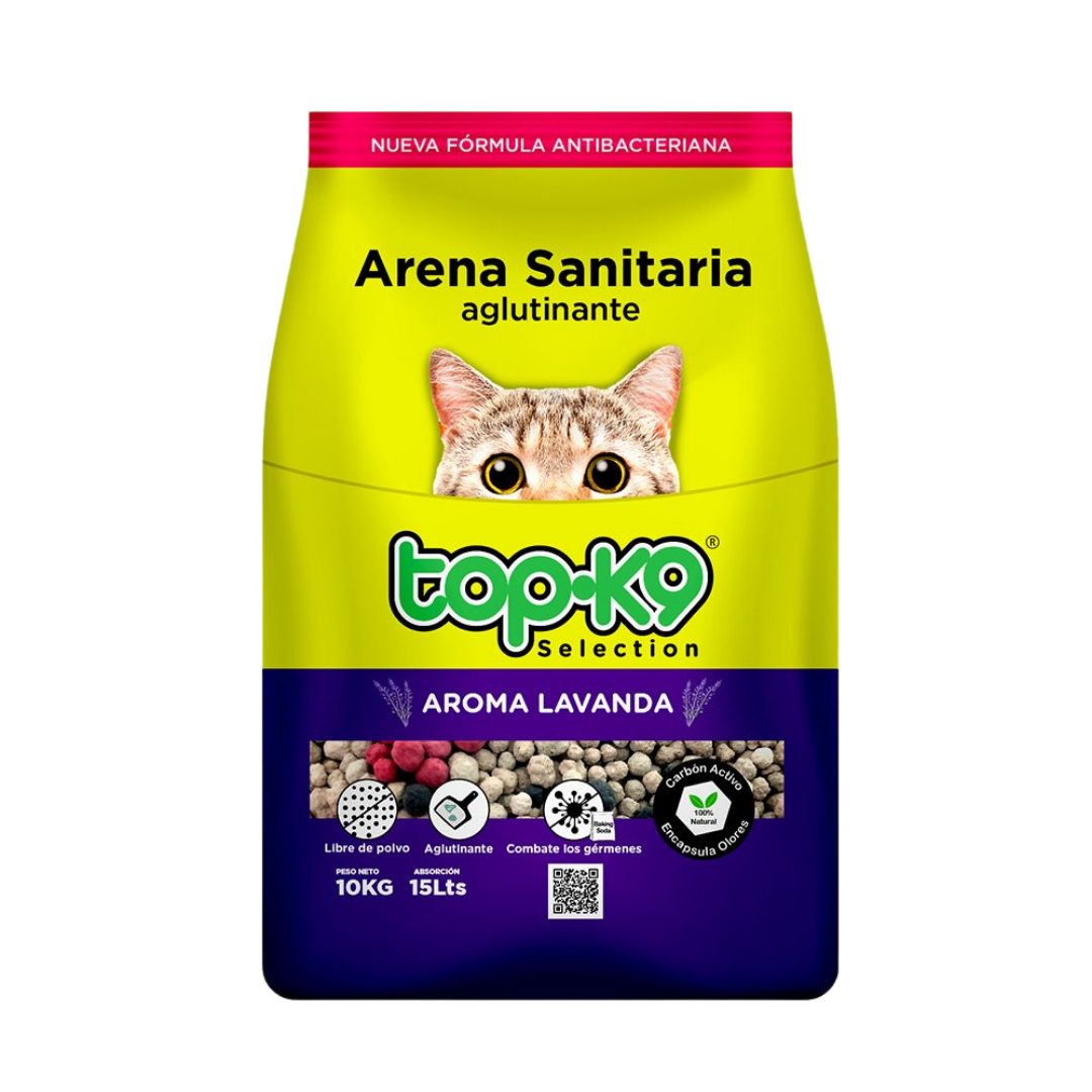 ARENA AGLUTINANTE LAVANDA TOPK9 10KG-0