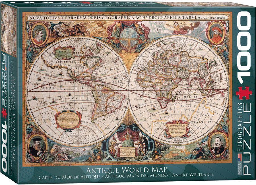 Antiguo Mapa Del Mundo-0