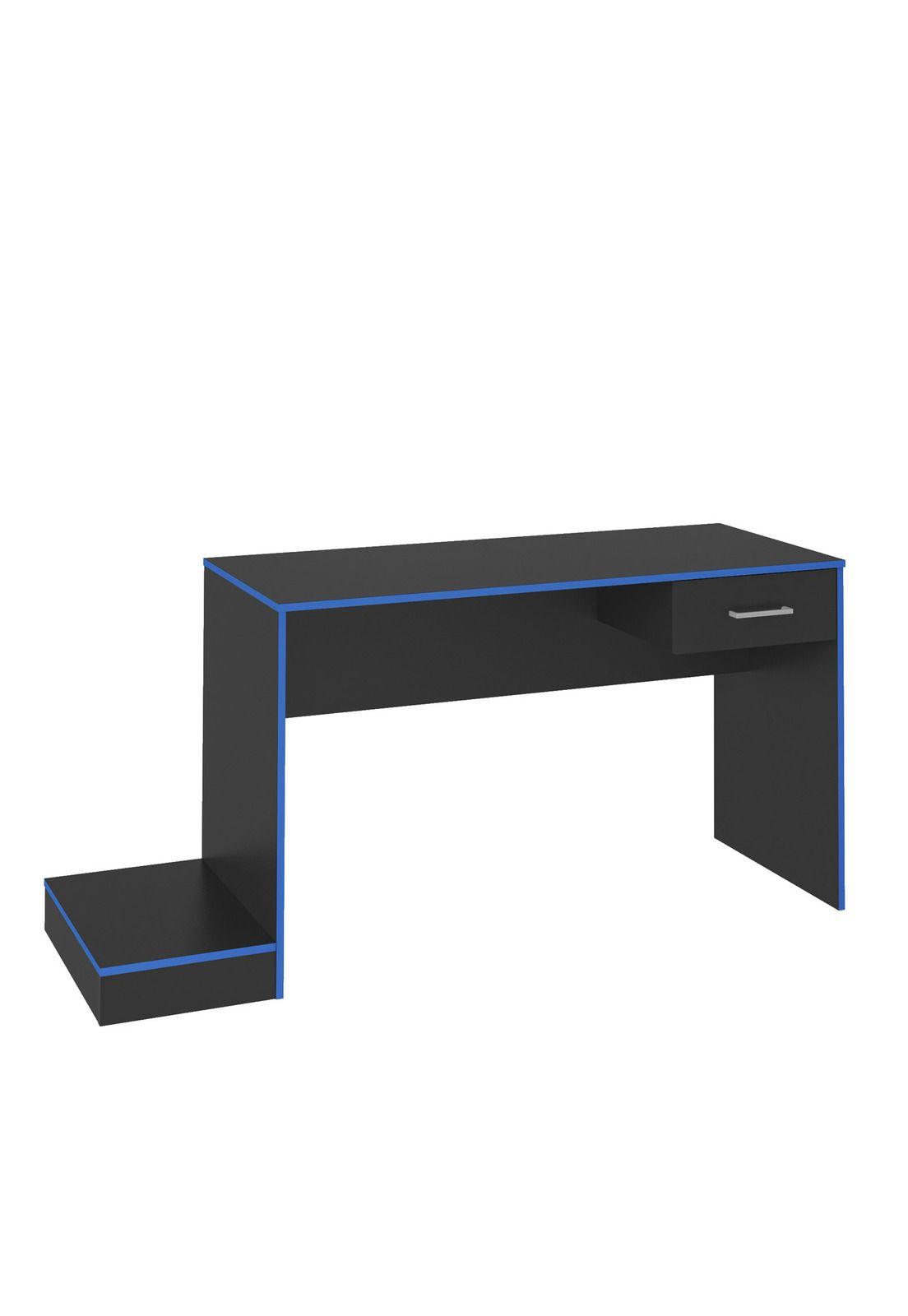 Escritorio Gamer Negro-Azul-5