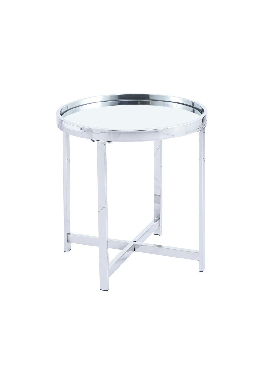 Mesa Lateral Munich Acero Plateada-0