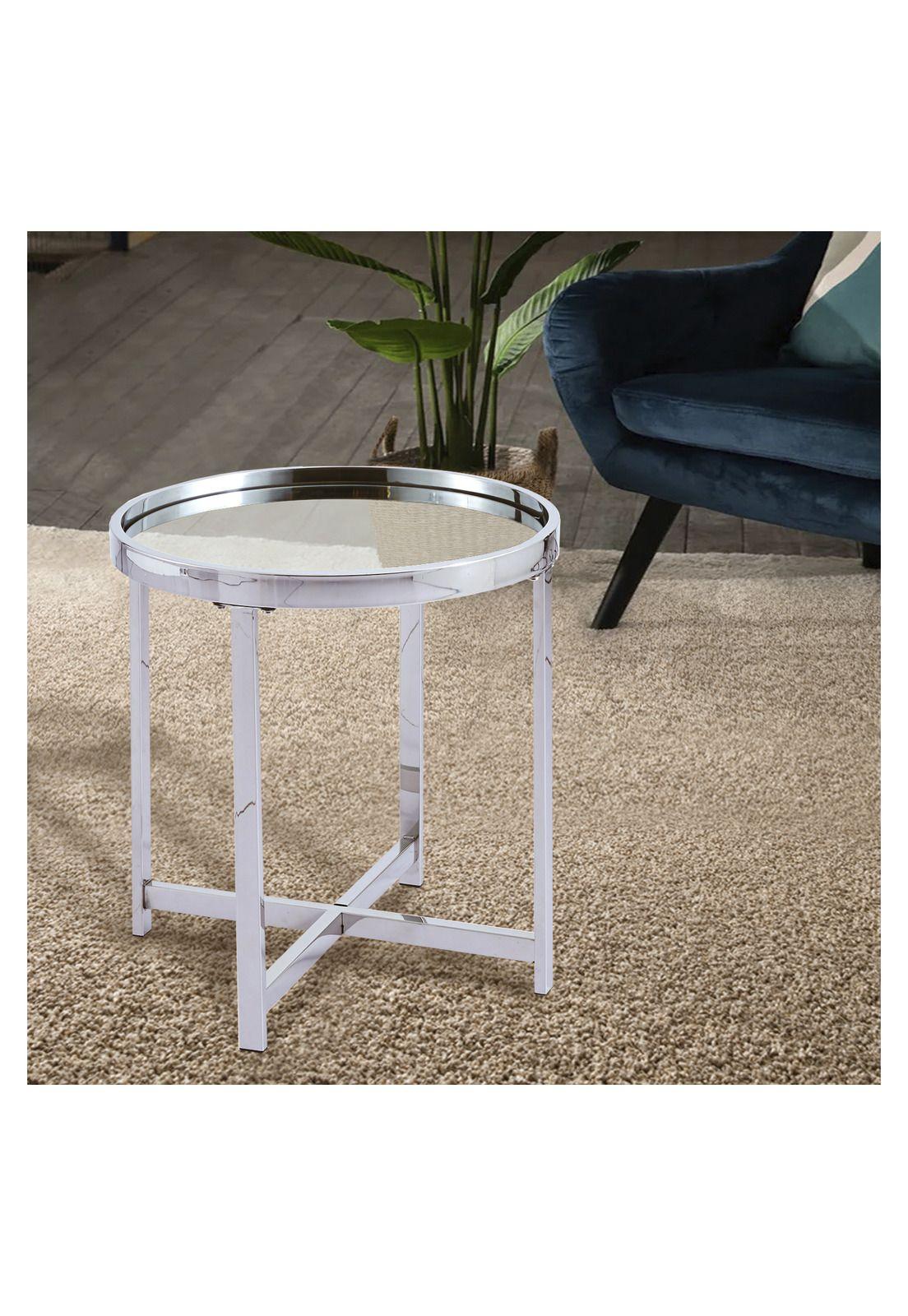 Mesa Lateral Munich Acero Plateada-1