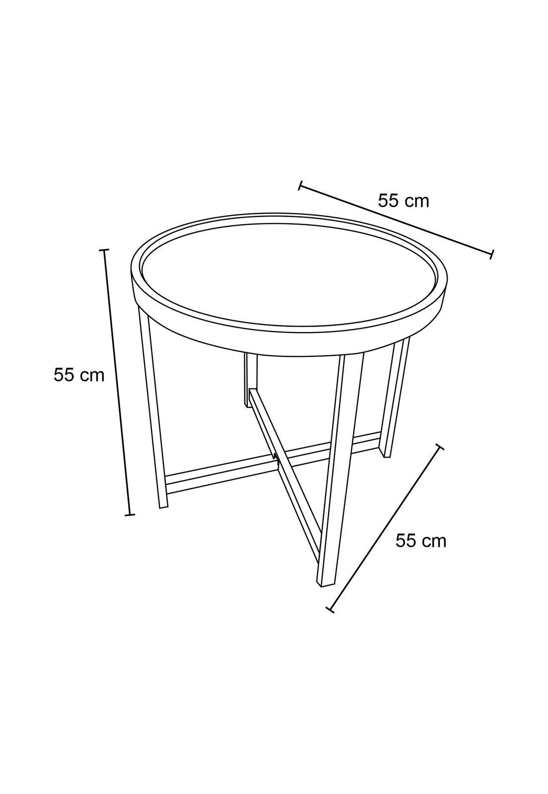 Mesa Lateral Munich Acero Plateada-2