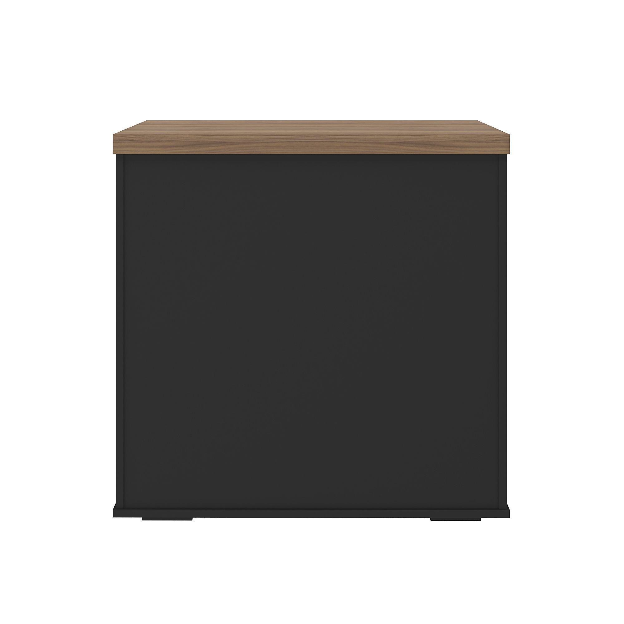 Estante Oficina 2 Puertas con Llave Café-6