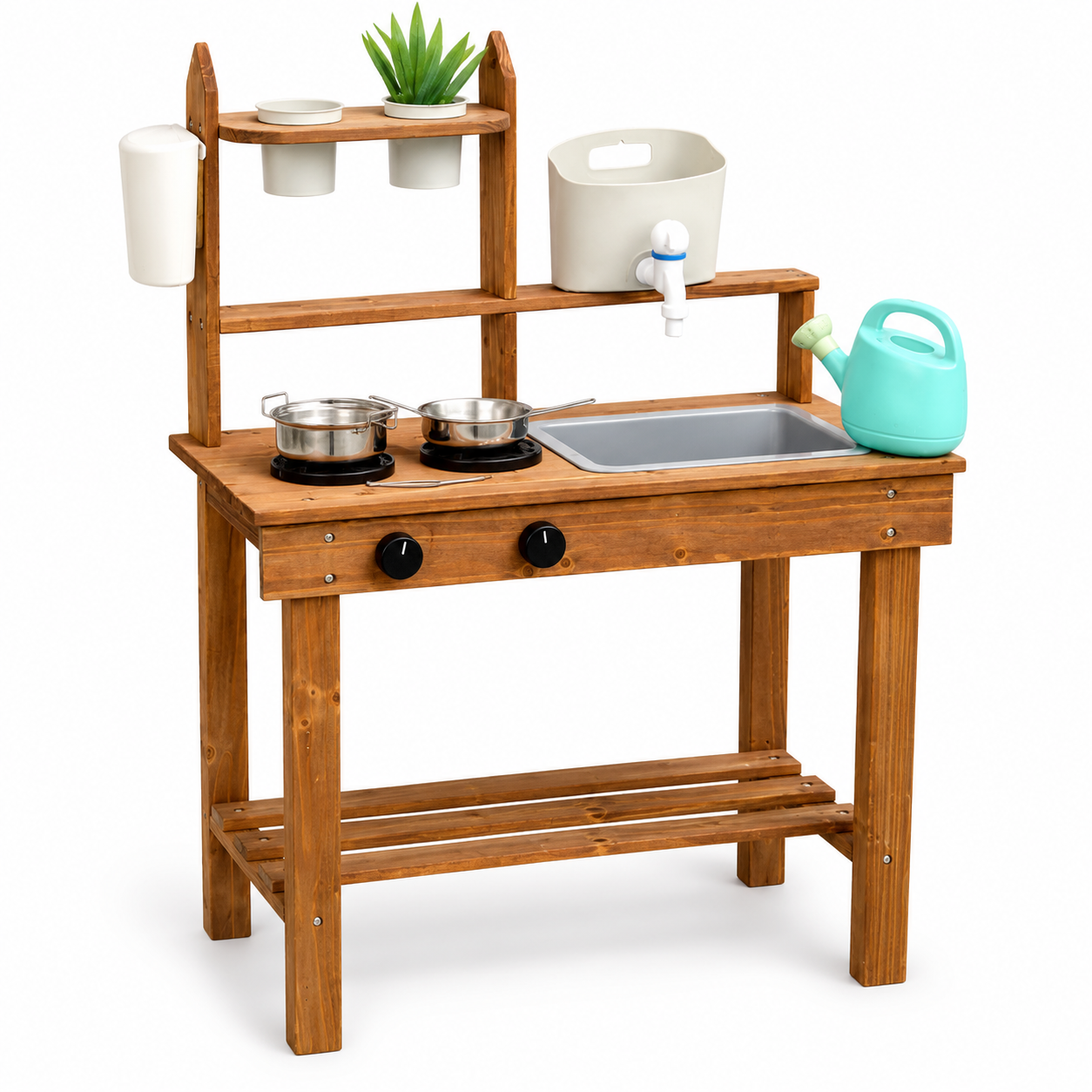 Cocina Juguete Madera Niños Juego Didactico Set Lavaplatos Vkids - Lavaplatos-0