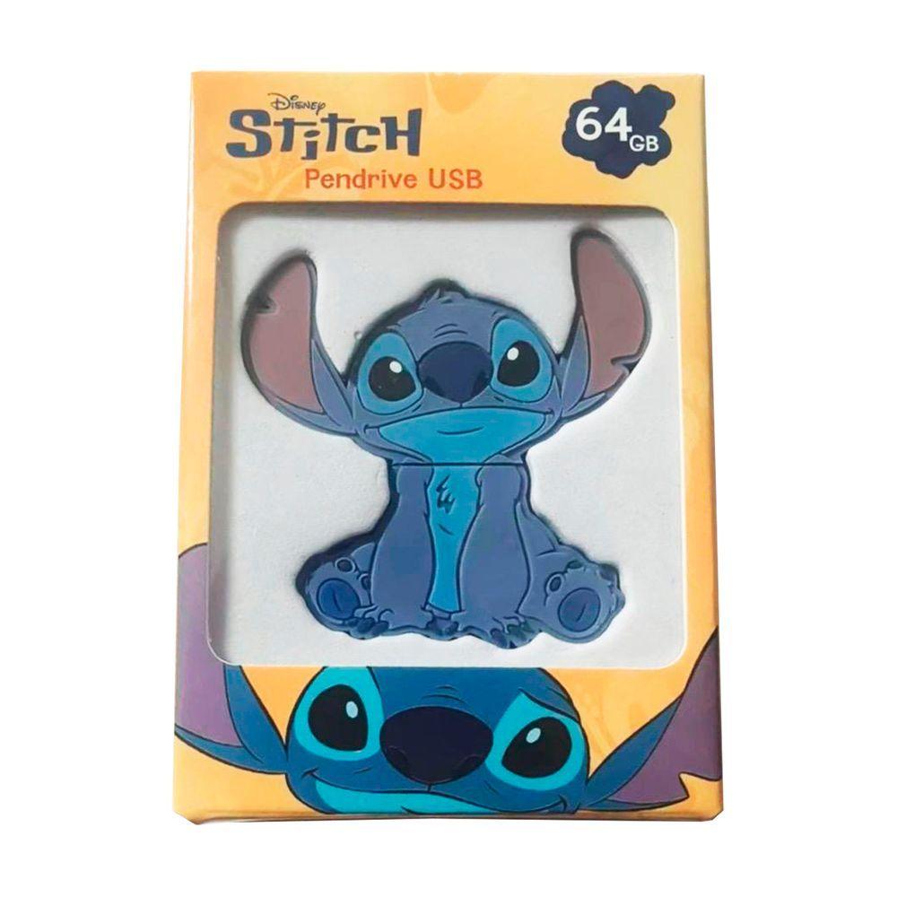 Pendrive USB 64 GB Stitch Disney Azul-3