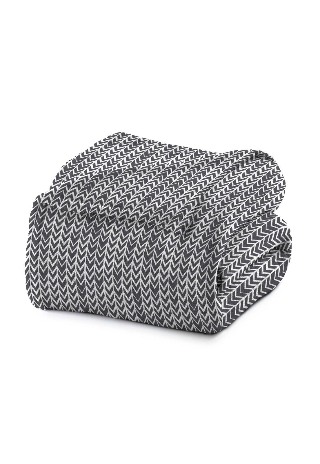 Frazada Microfibra Setas 2 Plazas Queen Grafito-0