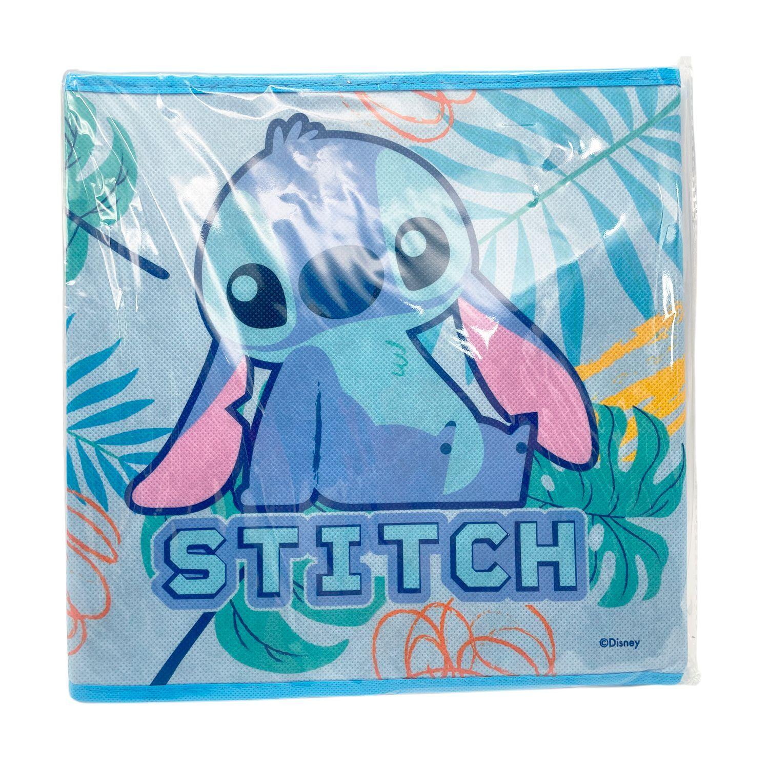 Caja Organizadora Tela Stitch Disney Juguetes Niño Celeste 30x30 cm-4