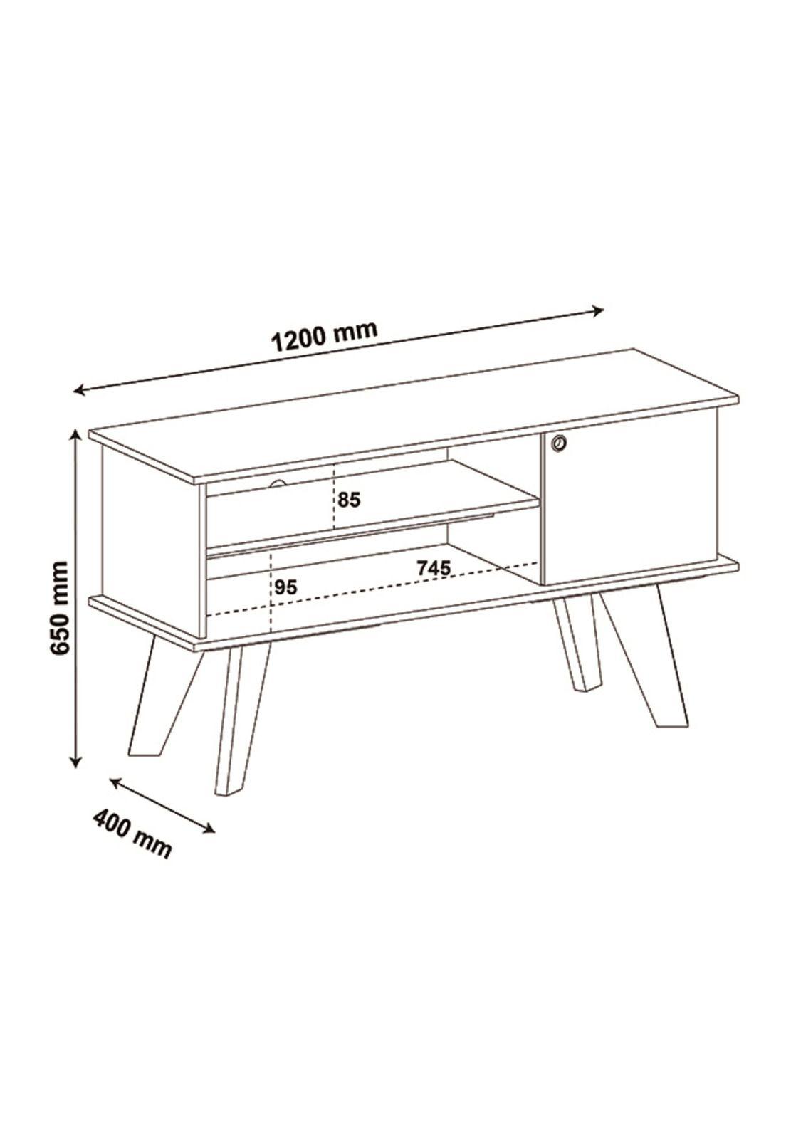 Rack TV 50" Frankfurt Bicolor-2