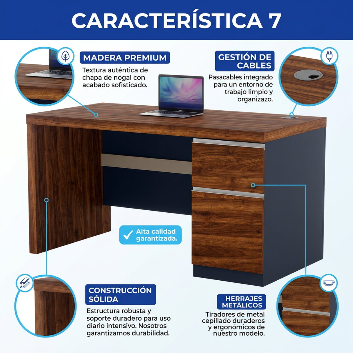 Escritorio Quantum 140x70 cms-3