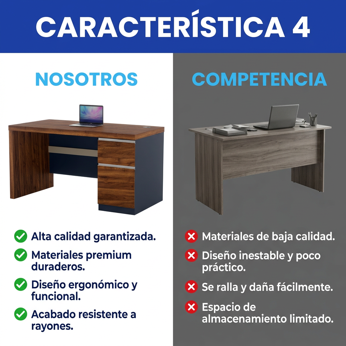 Escritorio Quantum 140x70 cms-4