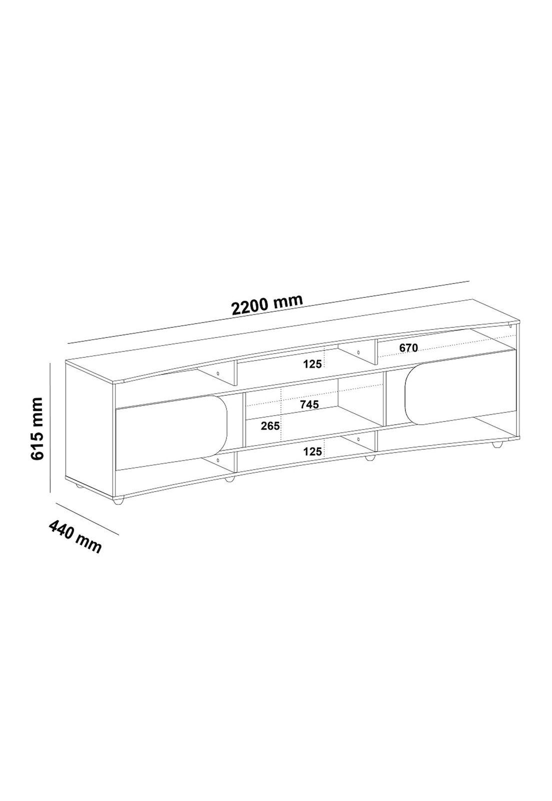 Rack TV 85" Elegance Cedro-2