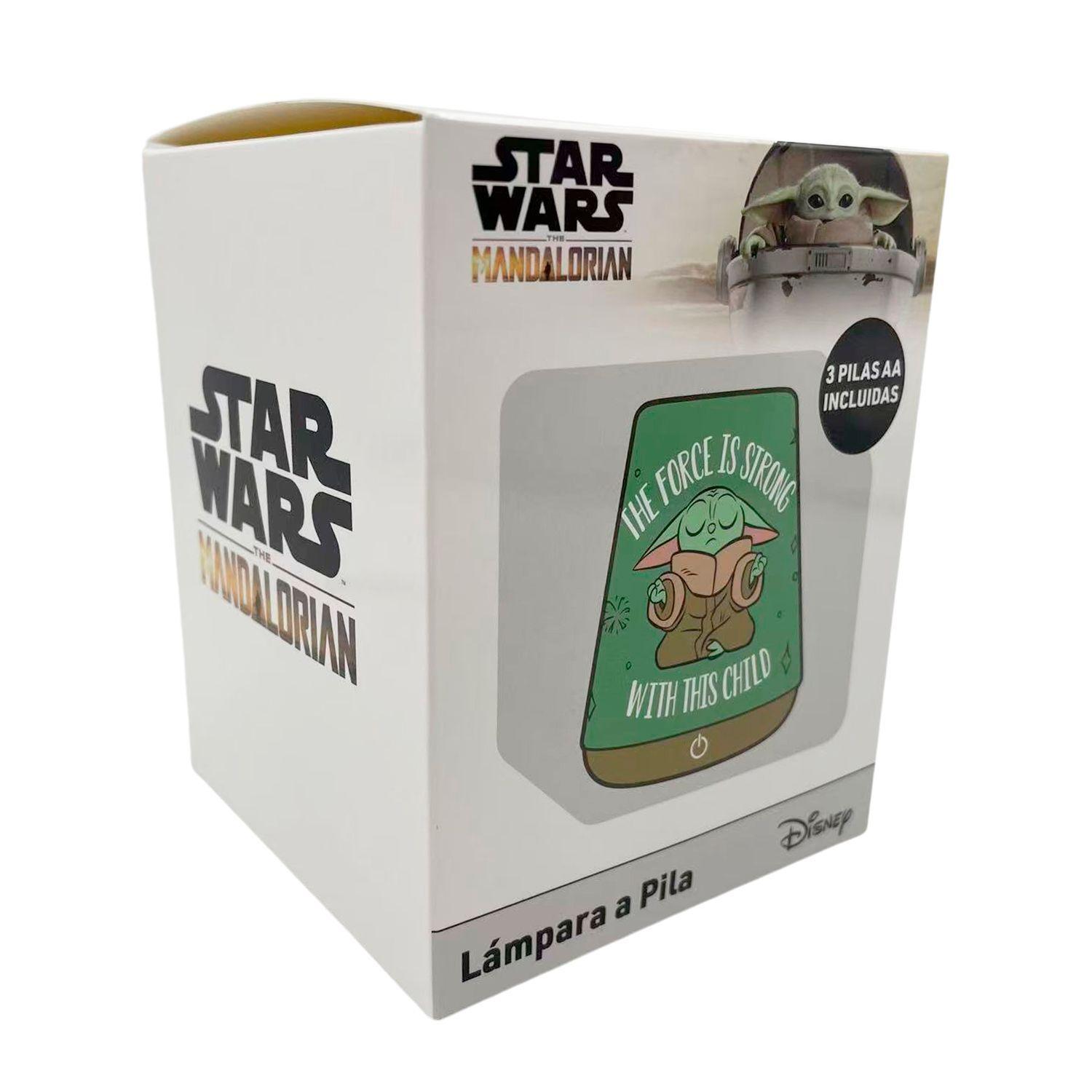 Lampara De Mesa Niños a Pilas Grogu Star Wars Verde-2