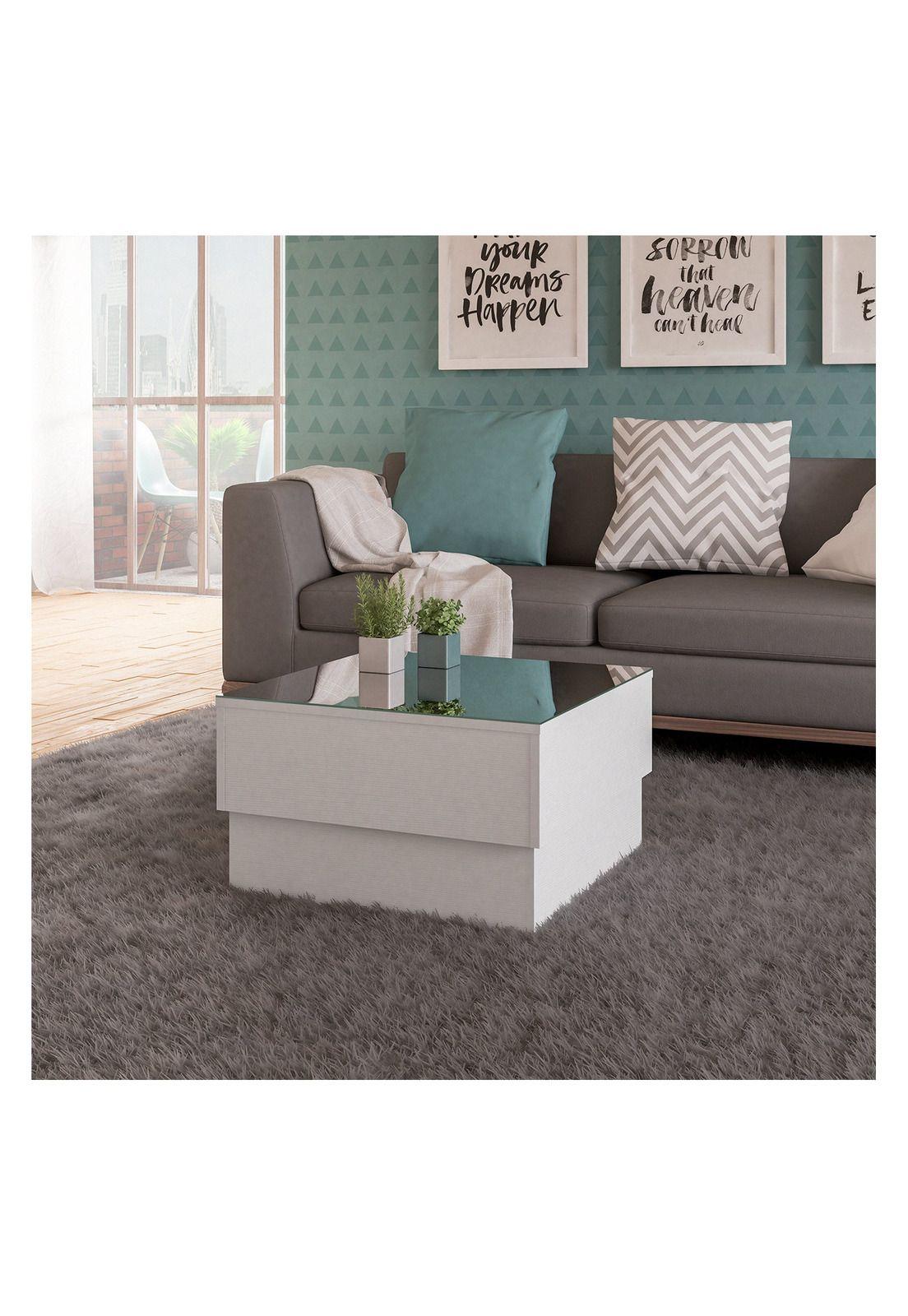 Mesa de Centro Paratti Espejo Blanca-1