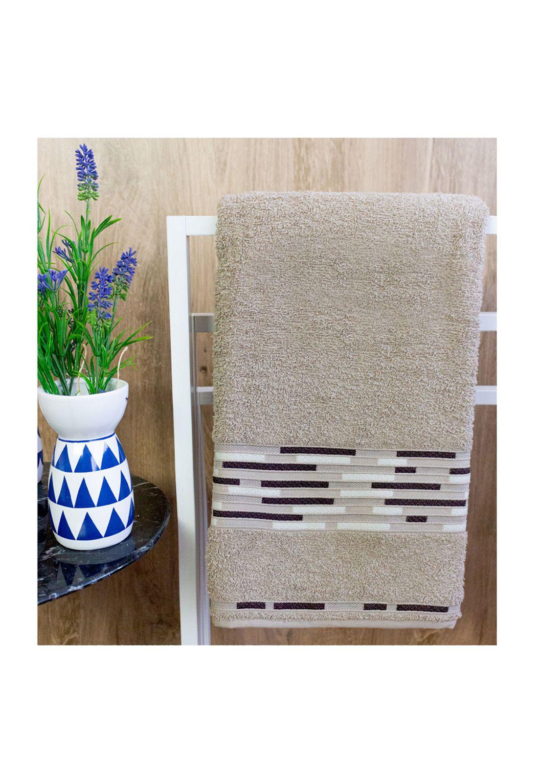 Toalla de Cara Tetris Beige 70 x 45 cms-1