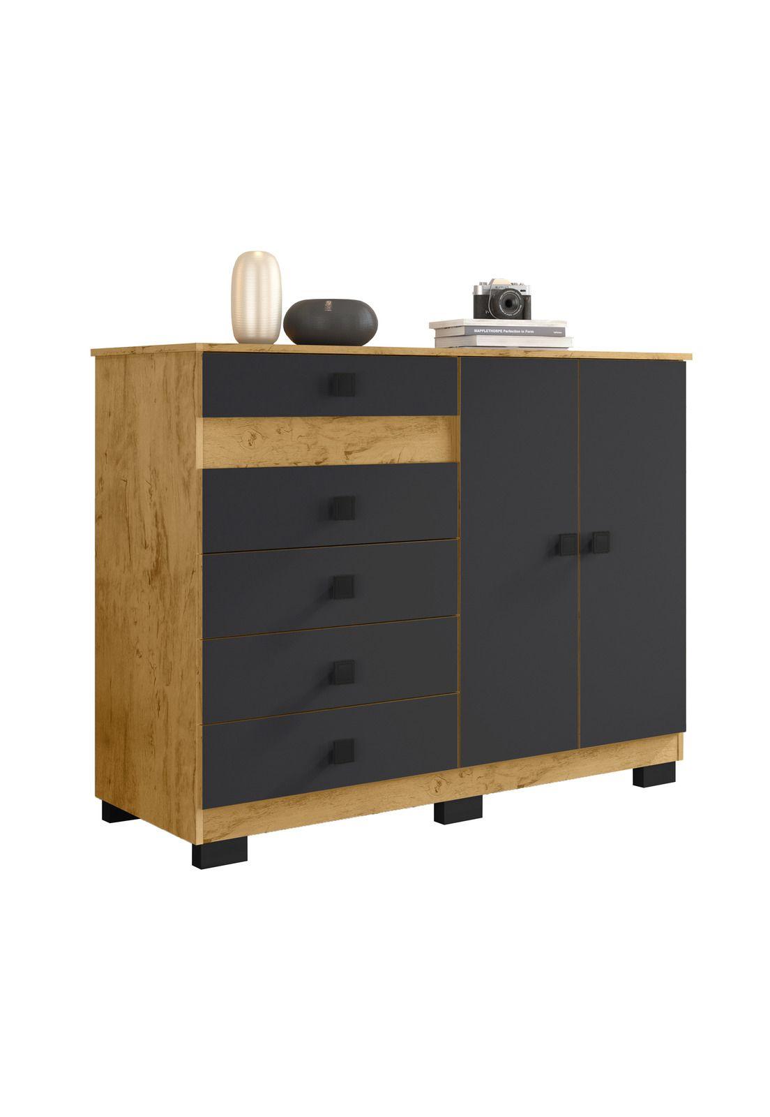 Cómoda Verona Bicolor Grafito-0