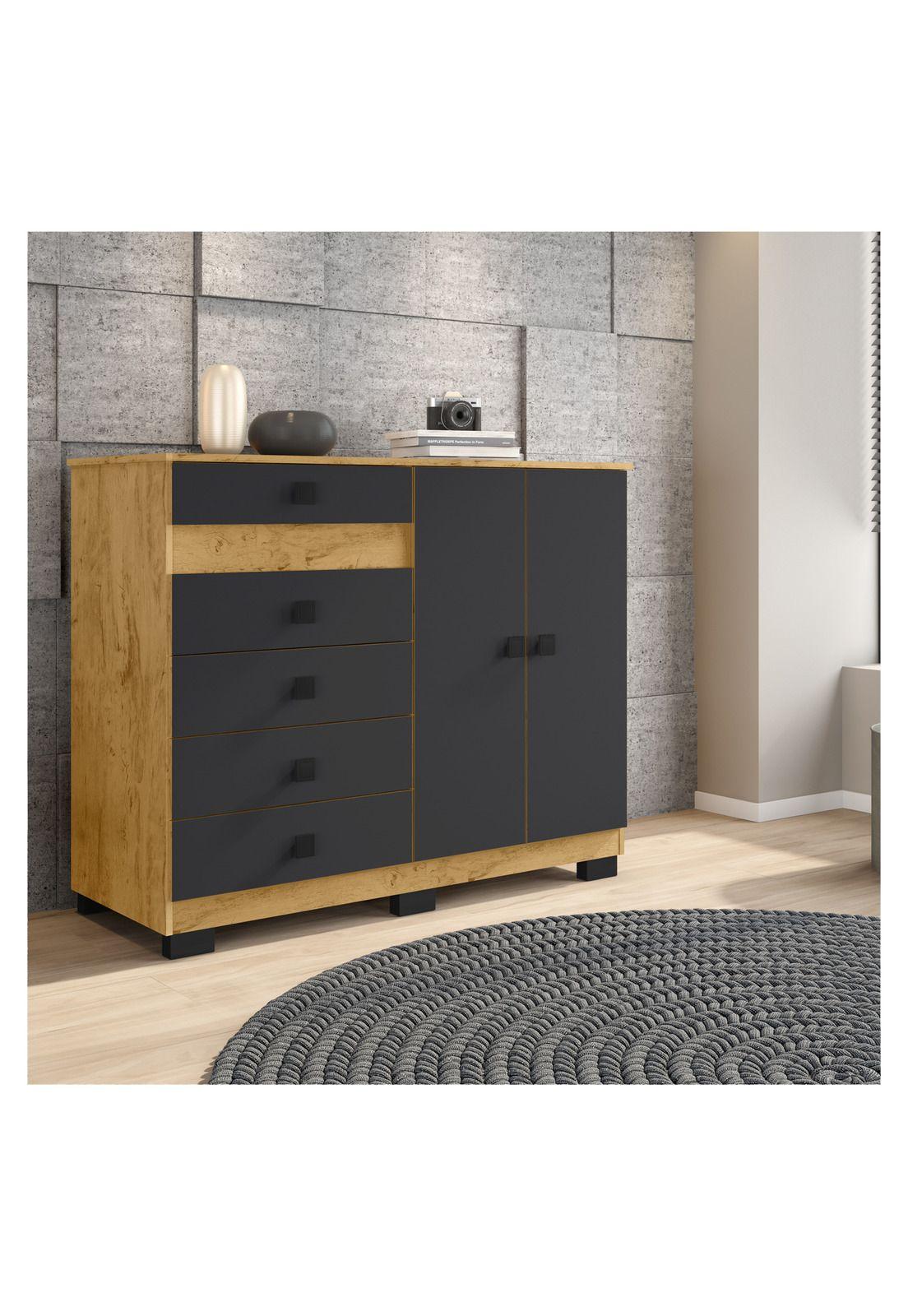 Cómoda Verona Bicolor Grafito-1