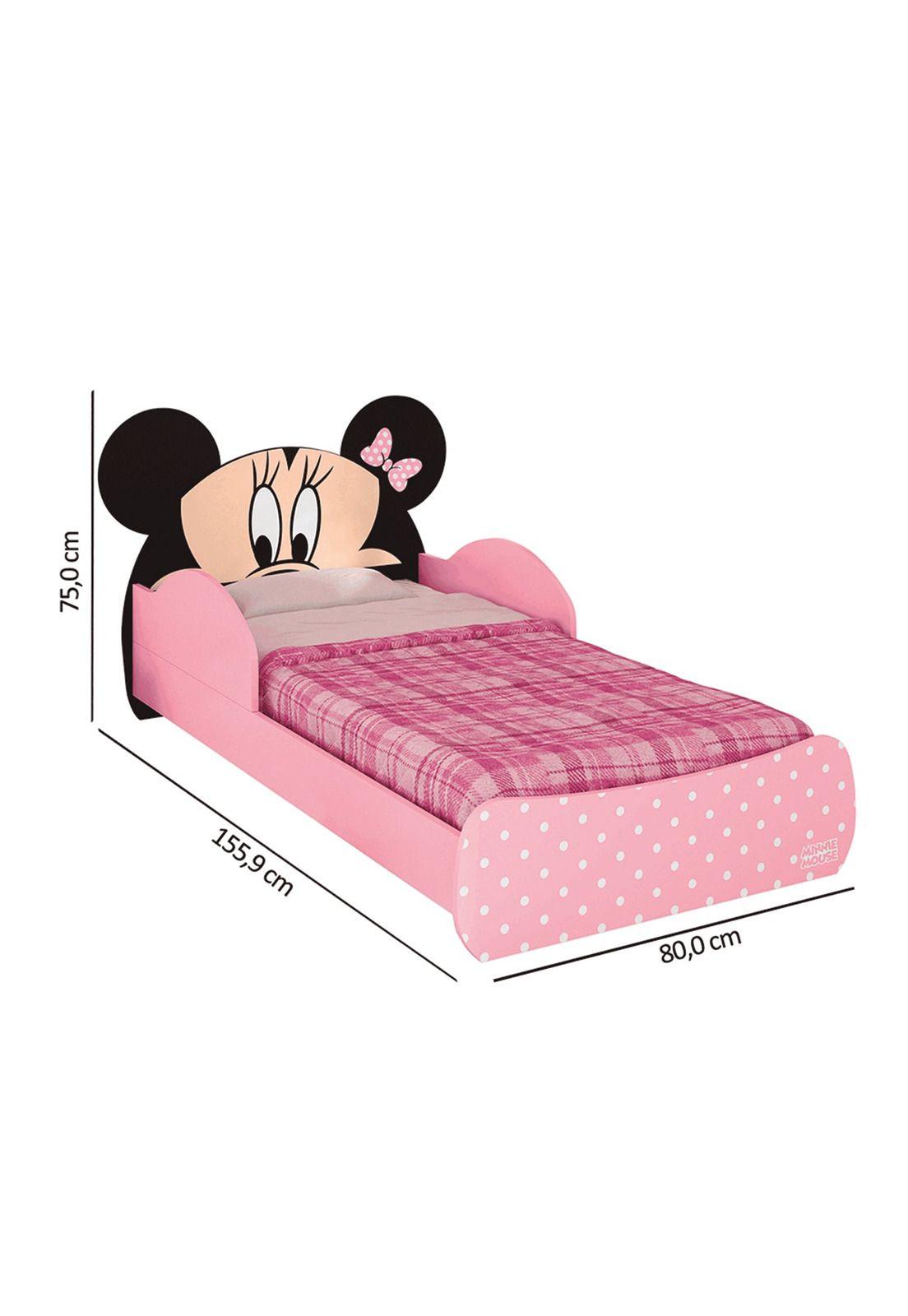 Cama Transición Niña Minnie Rosada-2