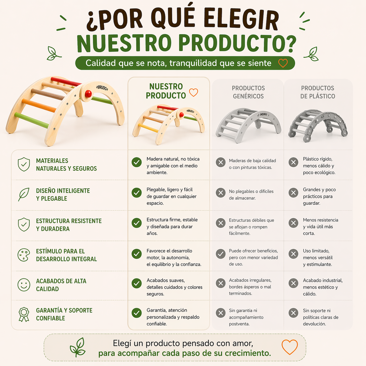 Juego Montessori Arco Madera Escalada Motricidad Fina Bebe-8