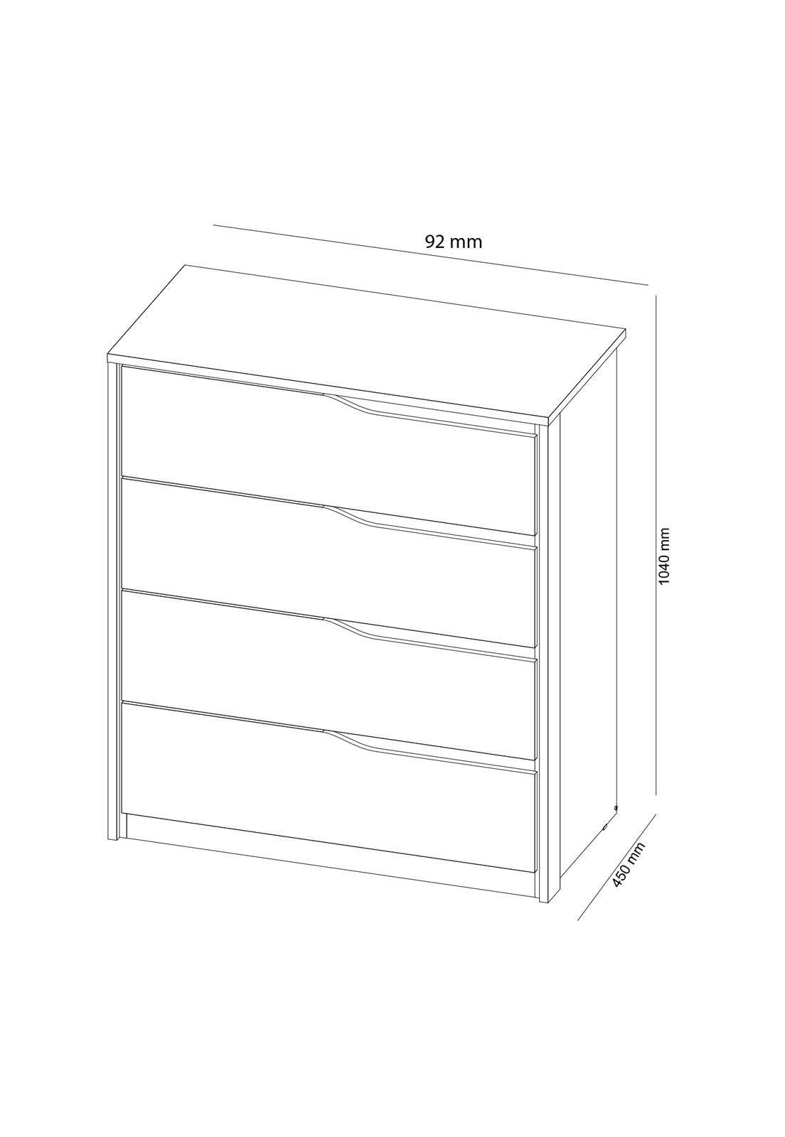 Cómoda 4 Cajones Atria Beige-2