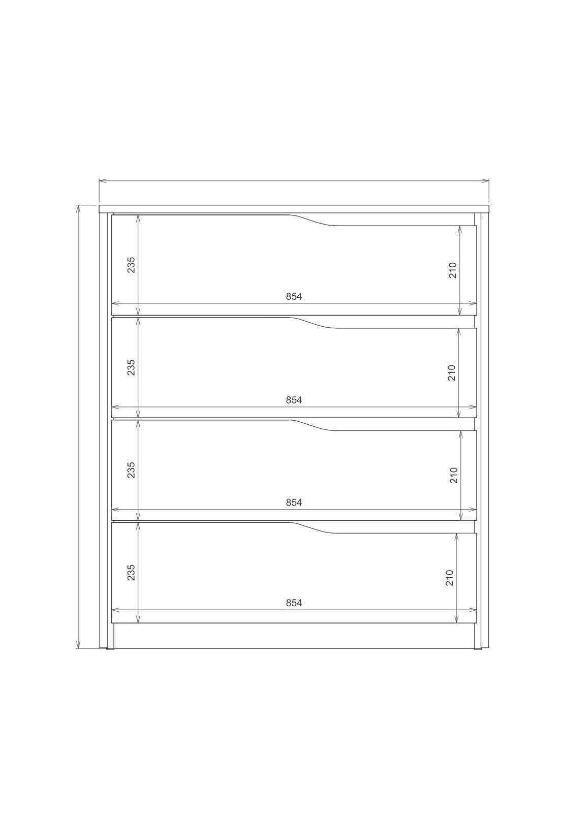 Cómoda 4 Cajones Atria Beige-3