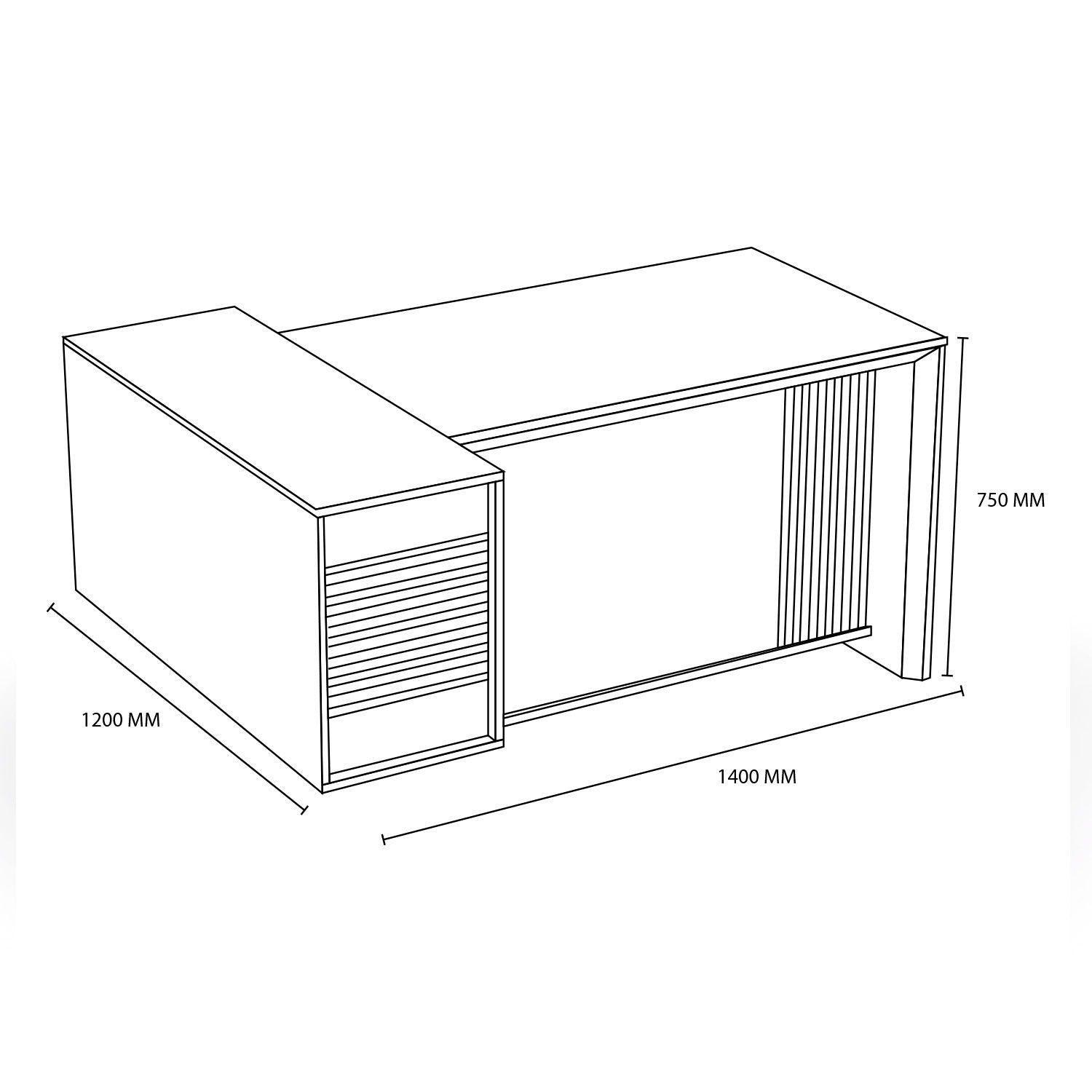 Escritorio Zenit 140x120 cms-2