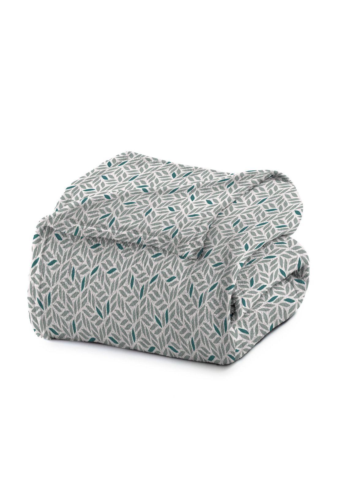 Frazada Microfibra Olivos 2 Plazas Verde Agua-0