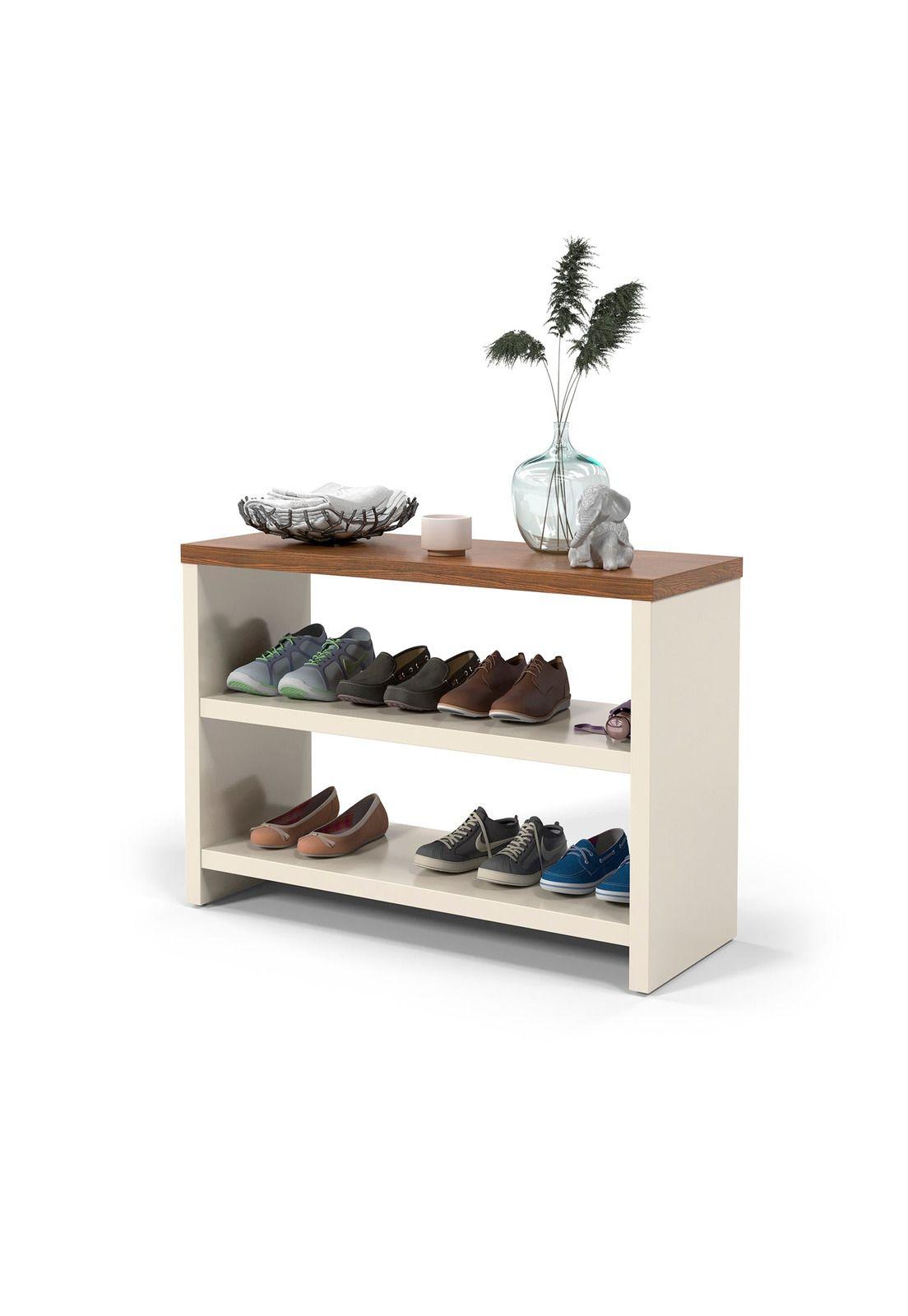 Zapatero 6 Pares Beige con Café-0